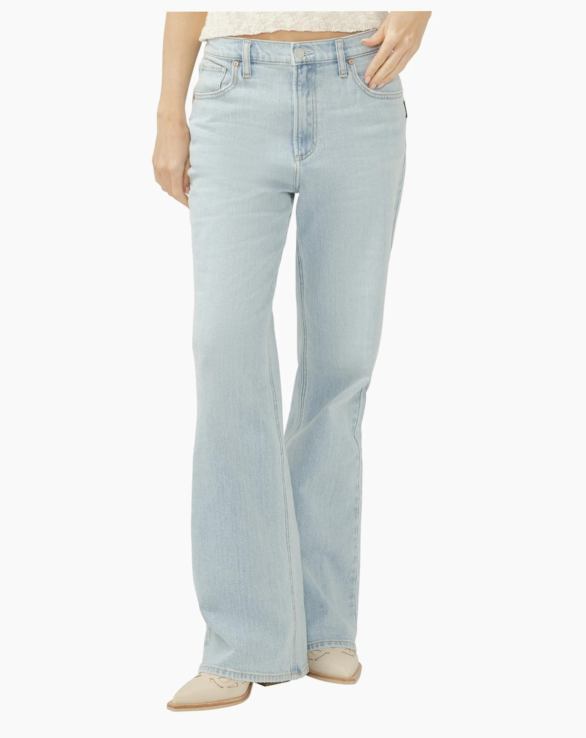 Women's 90s Mid-Rise Baggy Bootcut Jeans