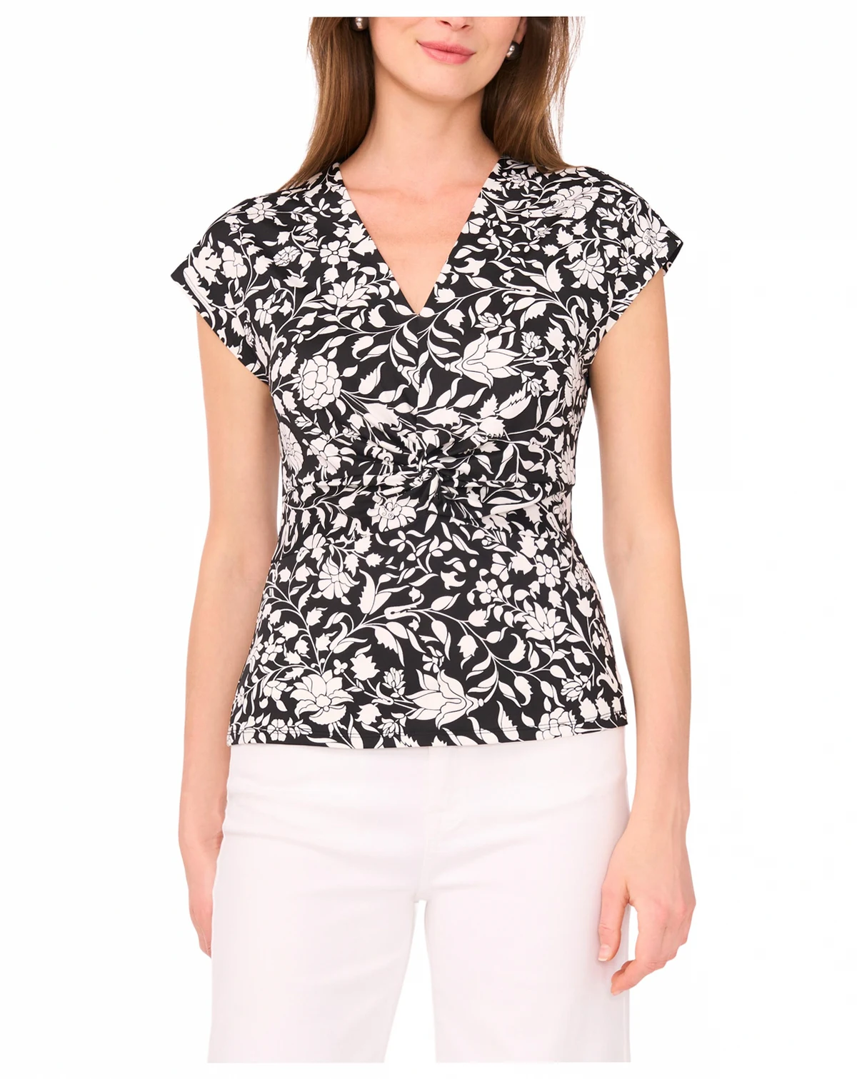 Women's V-Neck Short Sleeve Top