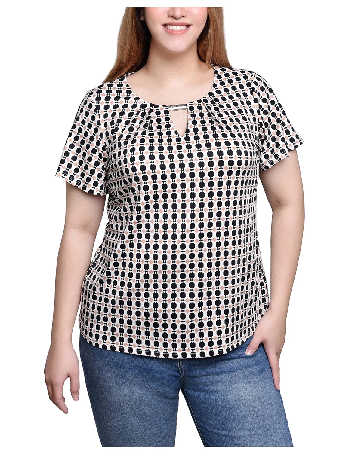 Short Sleeve Top with Hardware