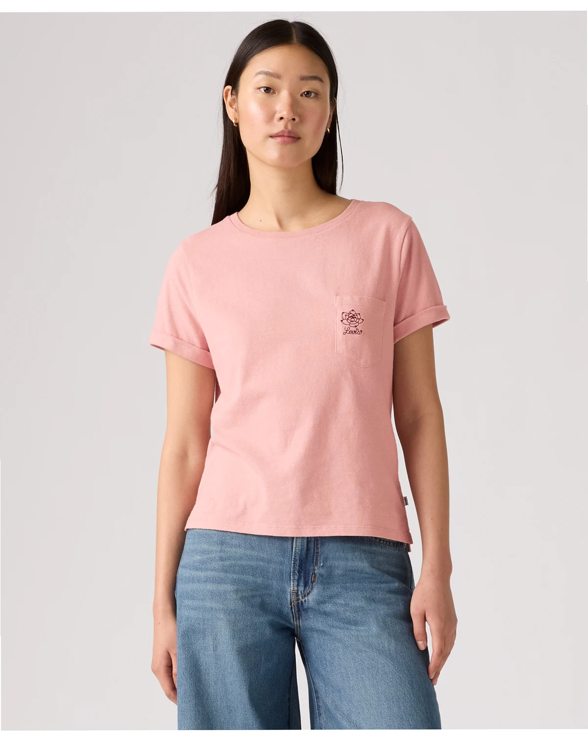 Women's Margot Cotton Embroidered-Trim T-Shirt
