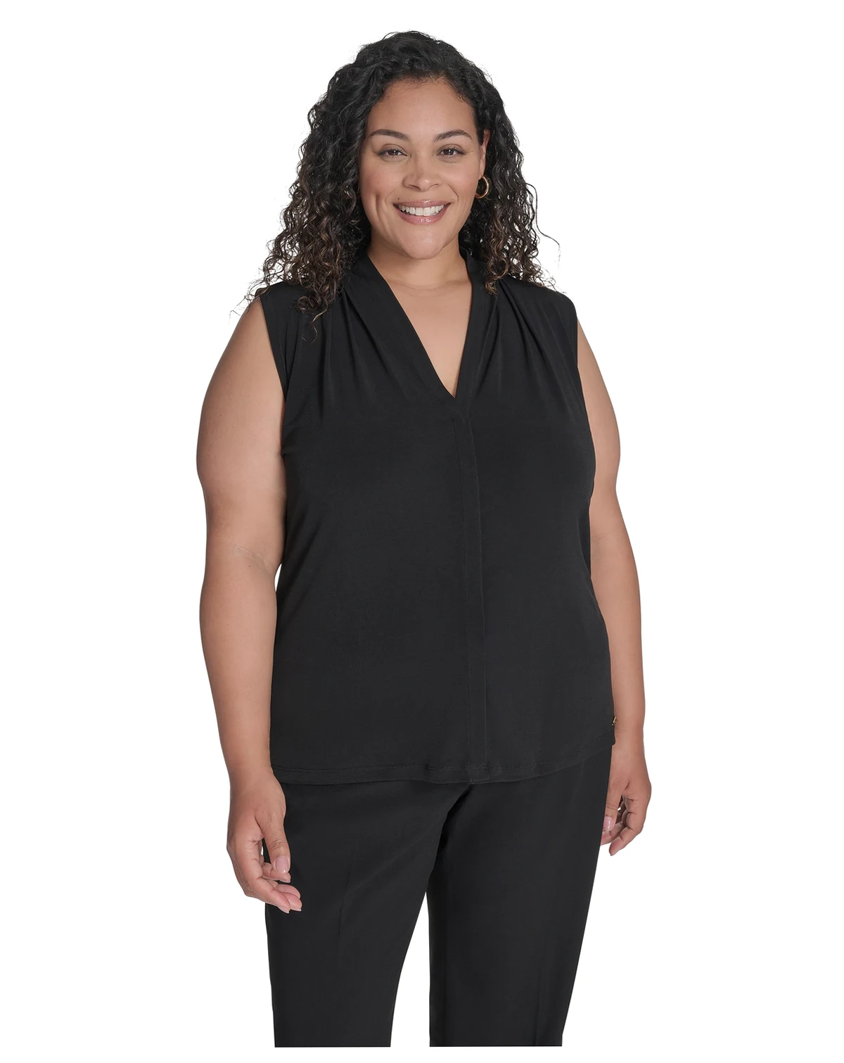 Plus Size V-Neck Top