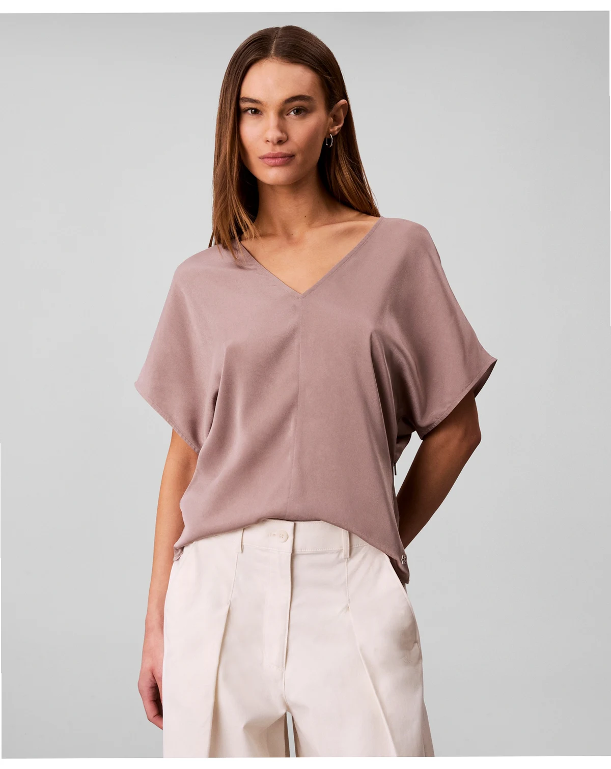 Women's Short-Sleeve V-Neck Top