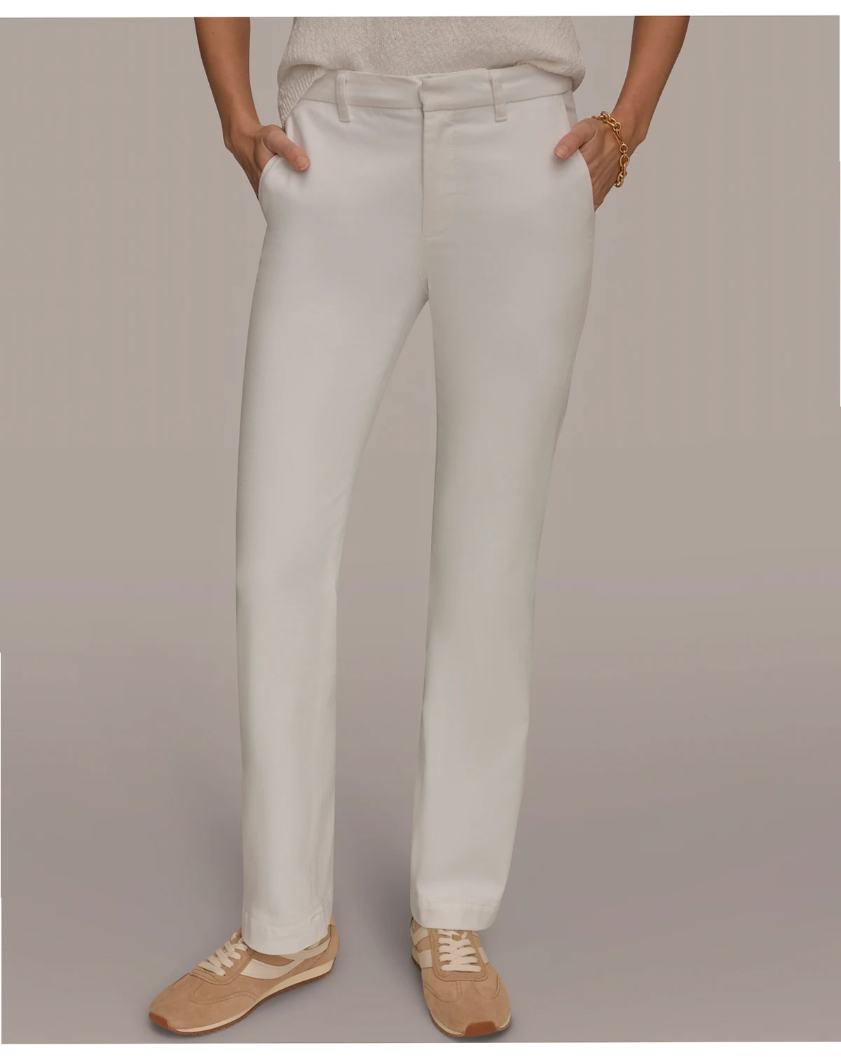 Women's Mid-Rise Denim Modern Trousers