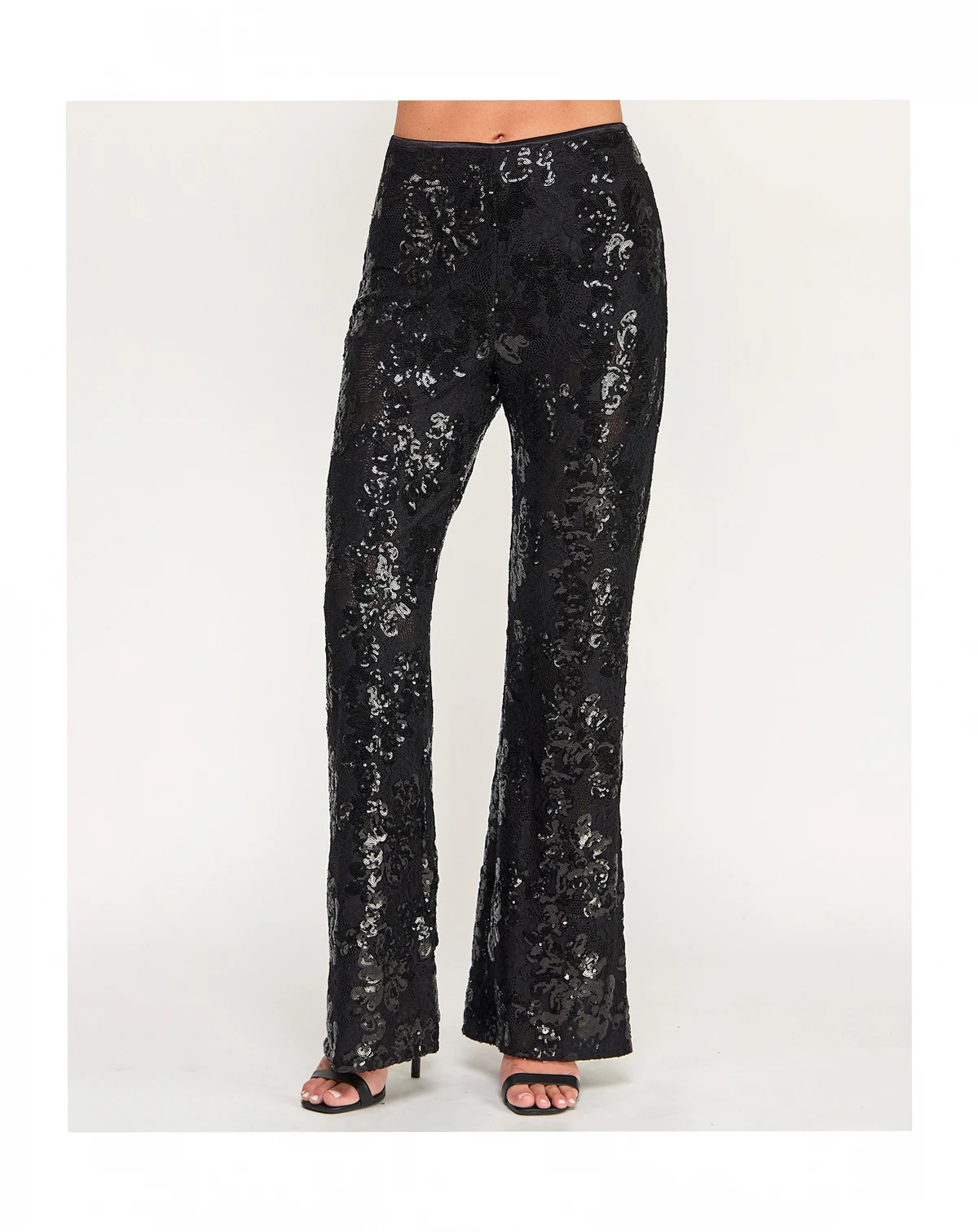 Junior's Sequin Flare Pull-On Pants