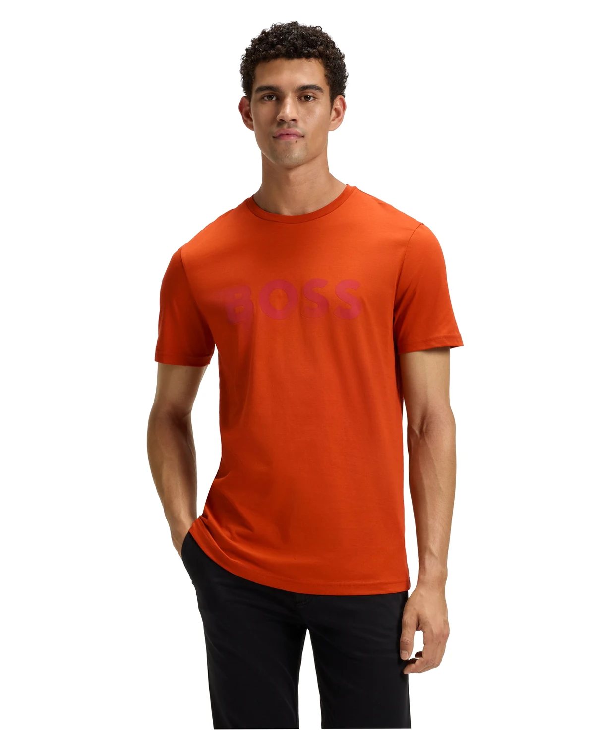 Men's Cotton-Jersey Rubber-Print Logo T-Shirt