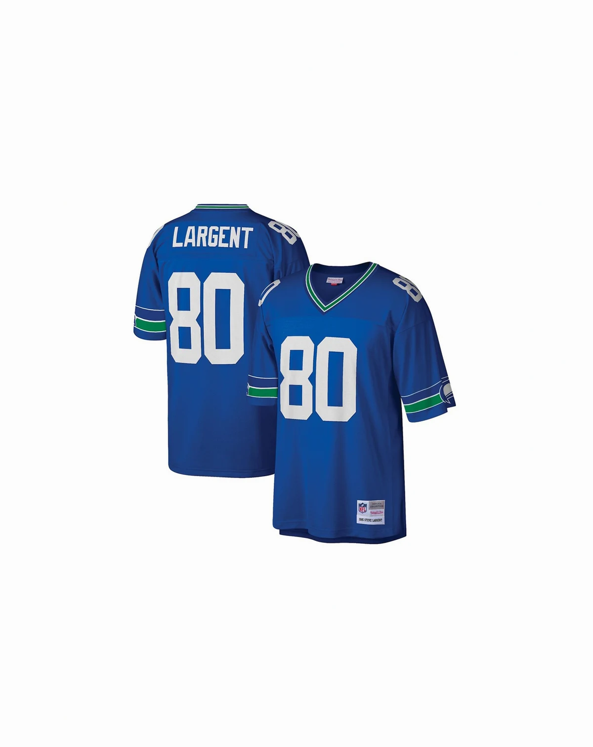 Men's Steve Largent Royal Seattle Seahawks Big and Tall 1985 Retired Player Replica Jersey