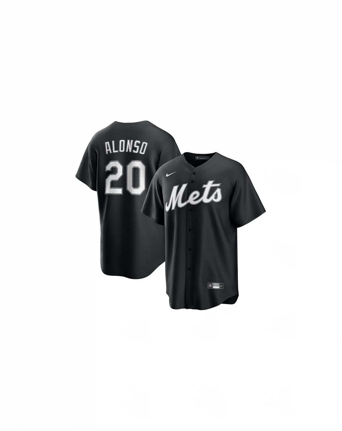 Men's Pete Alonso Black New York Mets Lights Out Replica Player Jersey
