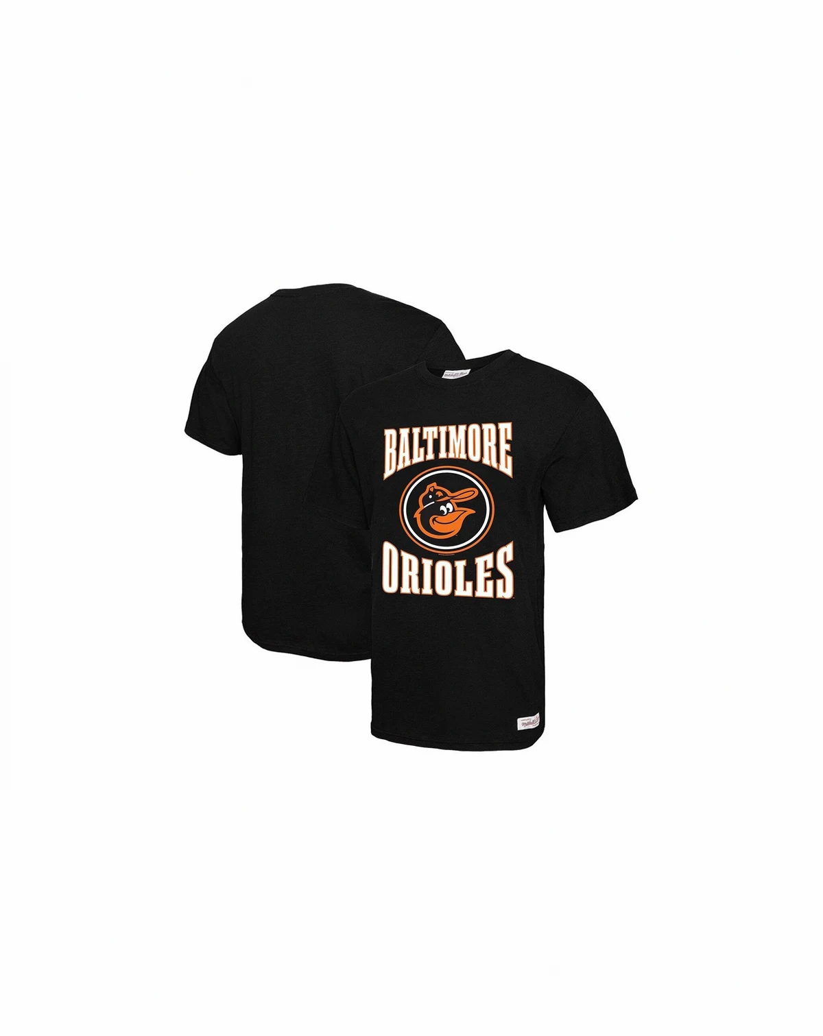 Men's Black Baltimore Orioles Arched Logo Slub T-Shirt