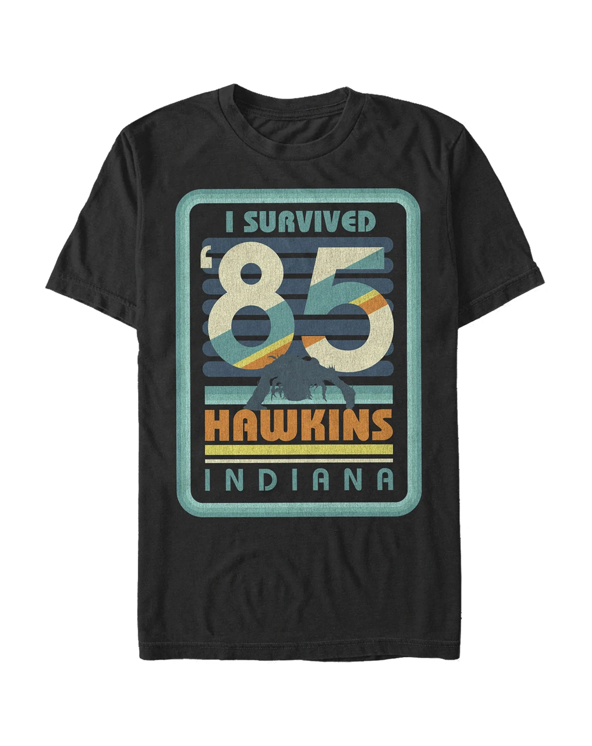 Men's Stranger Things I Survived Hawkins Indiana Short Sleeve T-Shirt