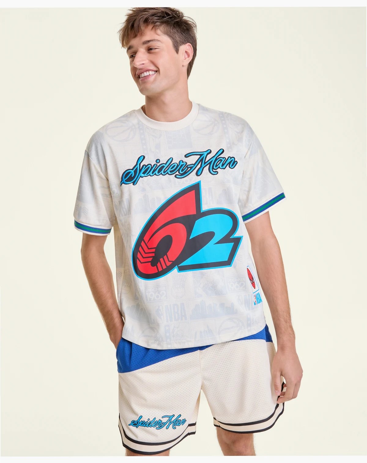 Adult's Spider-Man Short Sleeve Jersey, Macy's Exclusive