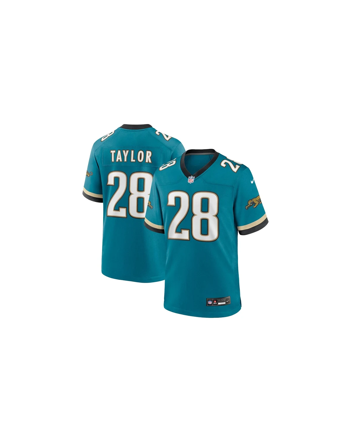 Men's Fred Taylor Teal Jacksonville Jaguars Prowler Throwback Retired Player Game Jersey