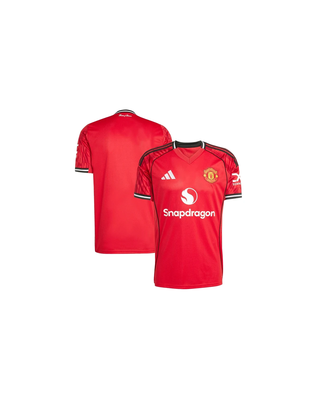 Men's Red Manchester United Home 2025/26 Replica Jersey