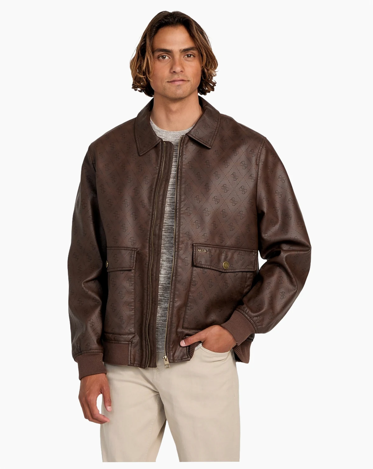 Men's Monogram Aviator Jacket