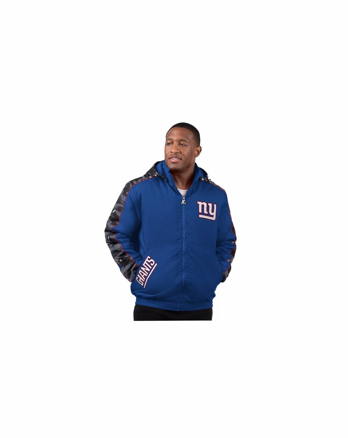 Men's Royal New York Giants Thursday Night Gridiron Full-Zip Jacket