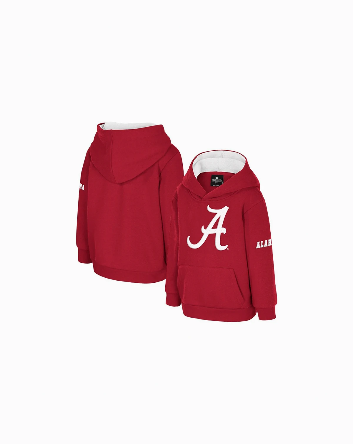 Toddler Crimson Alabama Crimson Tide Big Logo Volume Fleece Pullover Hoodie
