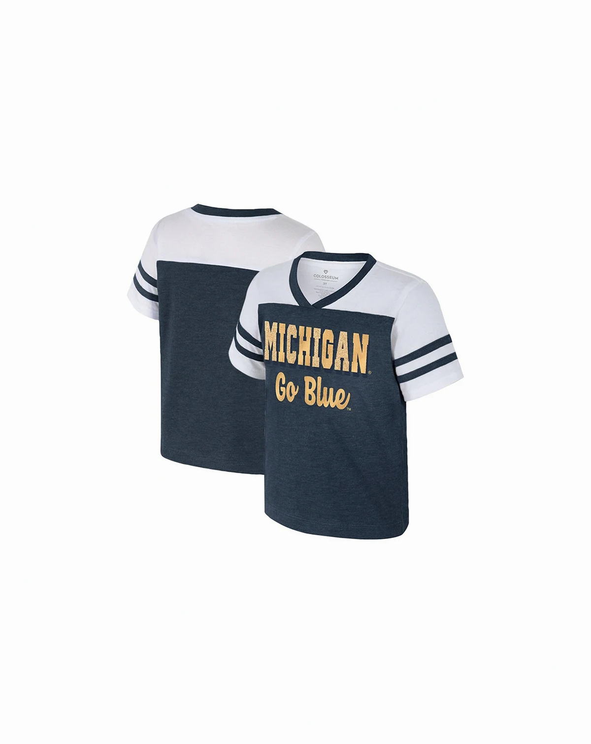 Girls Toddler Navy Michigan Wolverines Space Opera T-Shirt