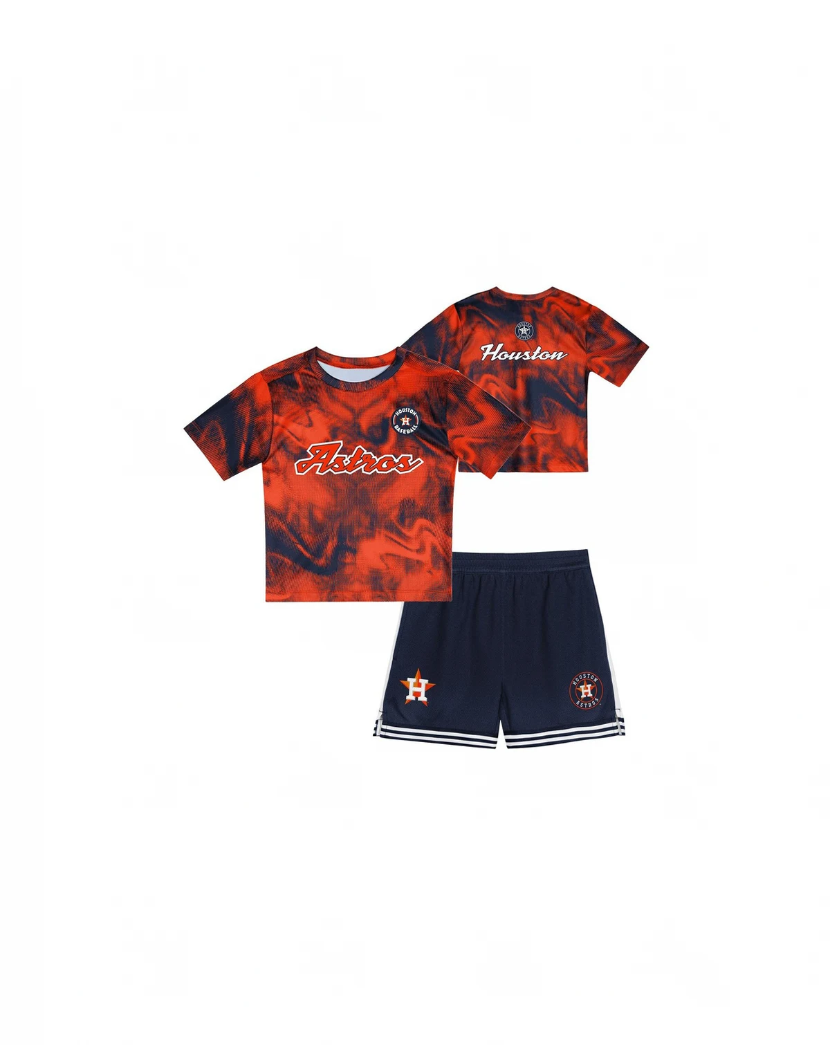 Toddler Orange/Navy 2-Piece Houston Astros Pinch Hitter Infielder T-Shirt and Shorts Set