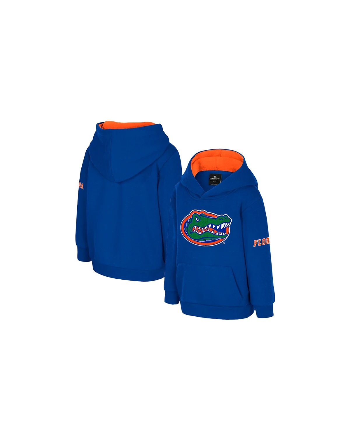 Toddler Royal Florida Gators Big Logo Volume Fleece Pullover Hoodie