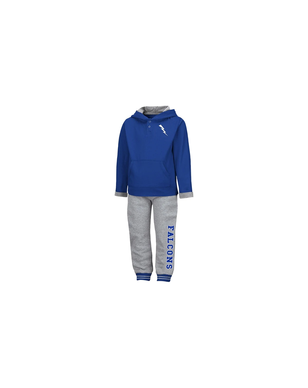 Toddler 2-Piece Royal/Heather Gray Air Force Falcons Poppies Hoodie and Sweatpants Set