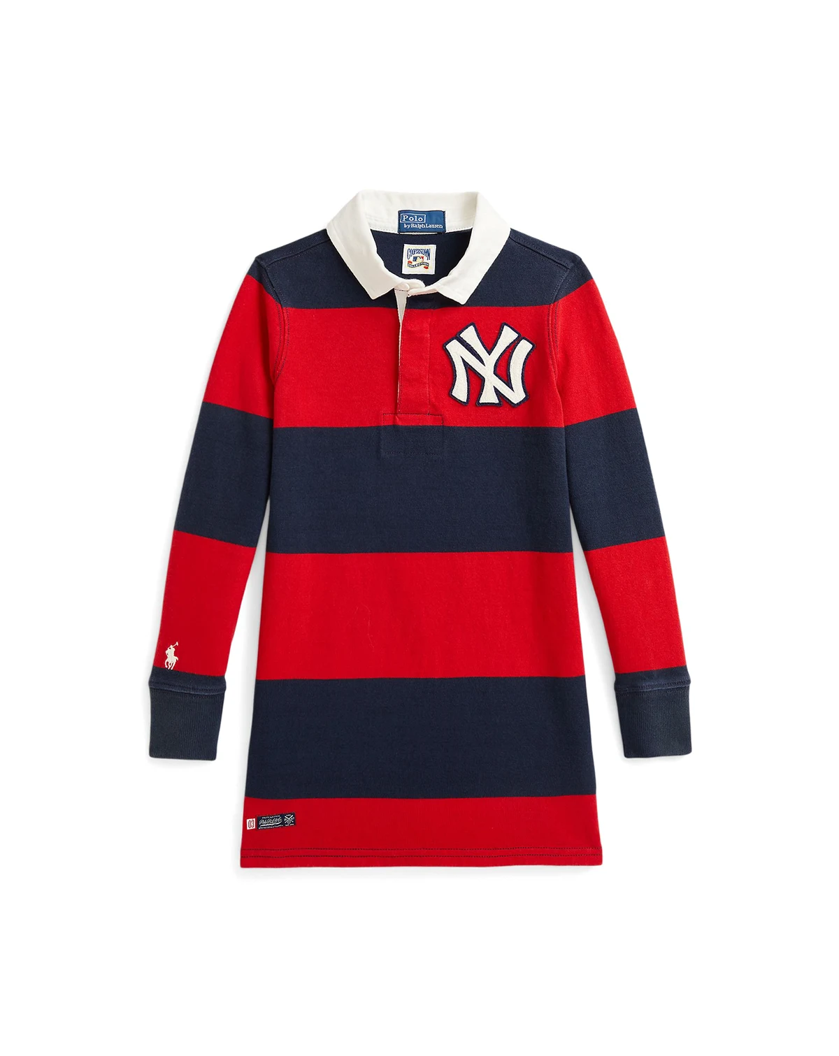 Toddler and Little Girls Polo Ralph Lauren Yankees Rugby Dress