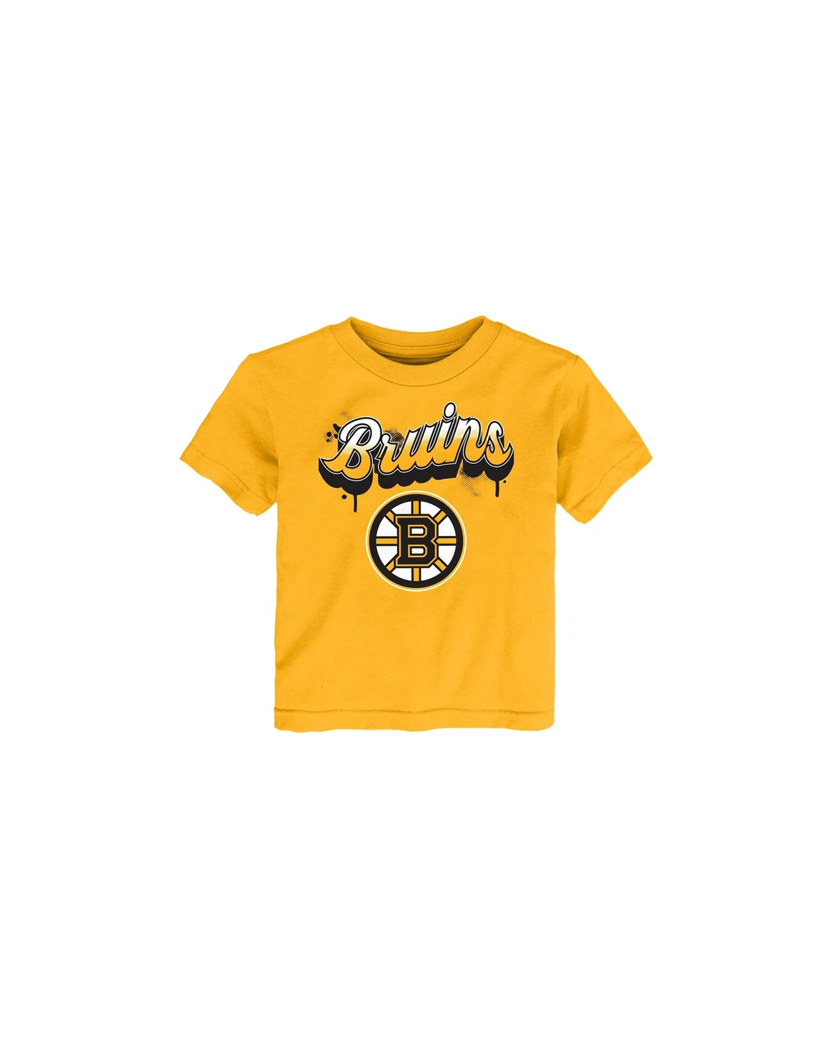 Toddler Gold Boston Bruins Bubbly Script T-Shirt
