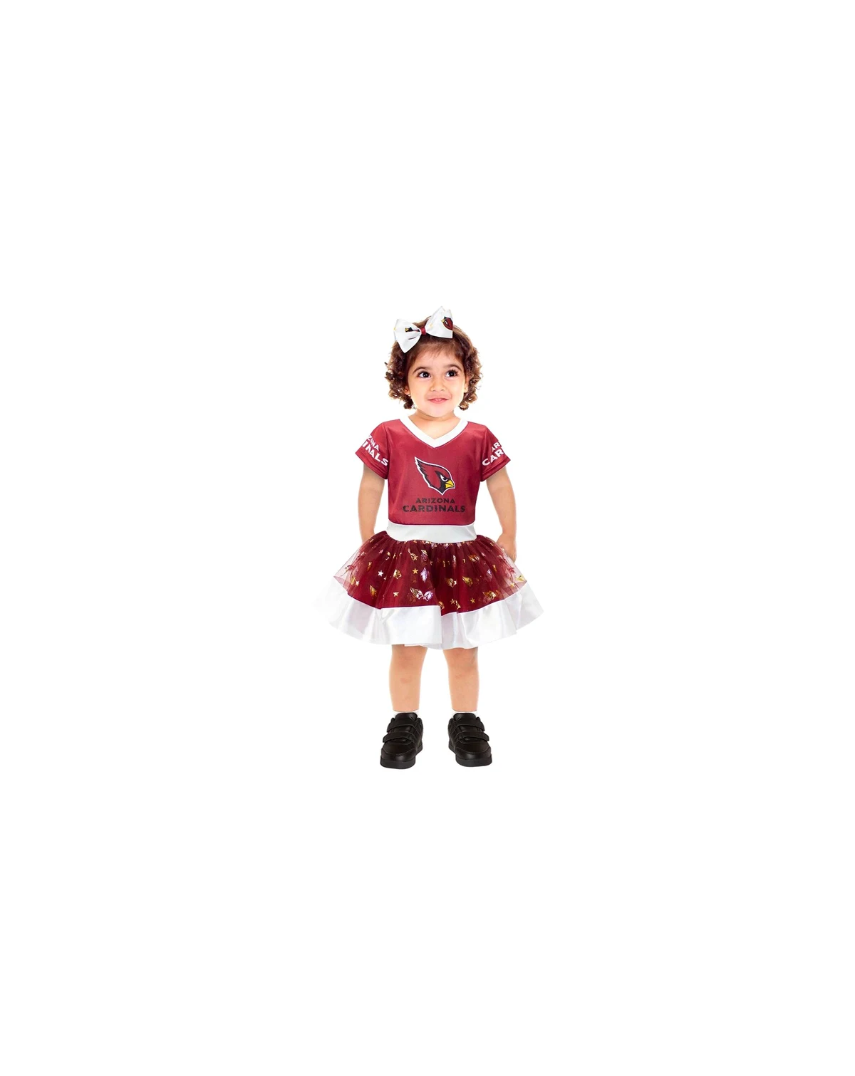 Toddler Girls Cardinal Arizona Cardinals Tutu Tailgate Game Day V-Neck Costume
