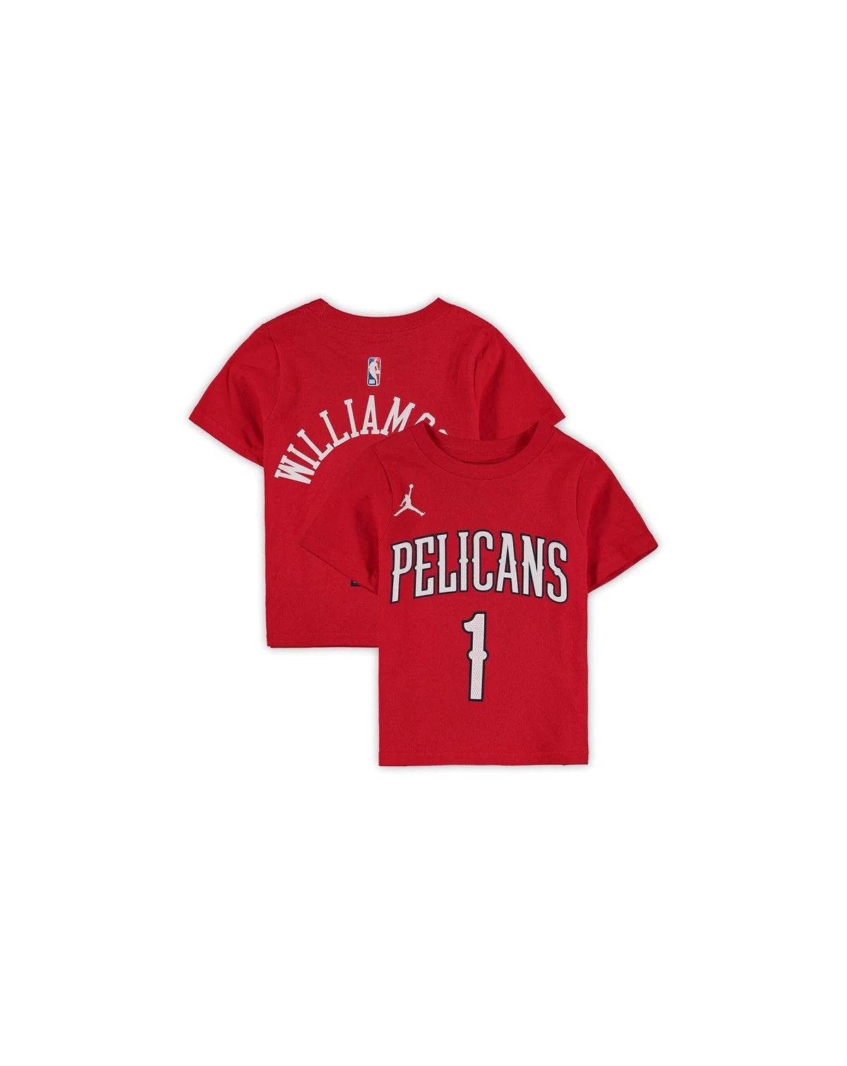 Toddler Boys and Girls Zion Williamson Red New Orleans Pelicans Statement Edition Name and Number T-shirt