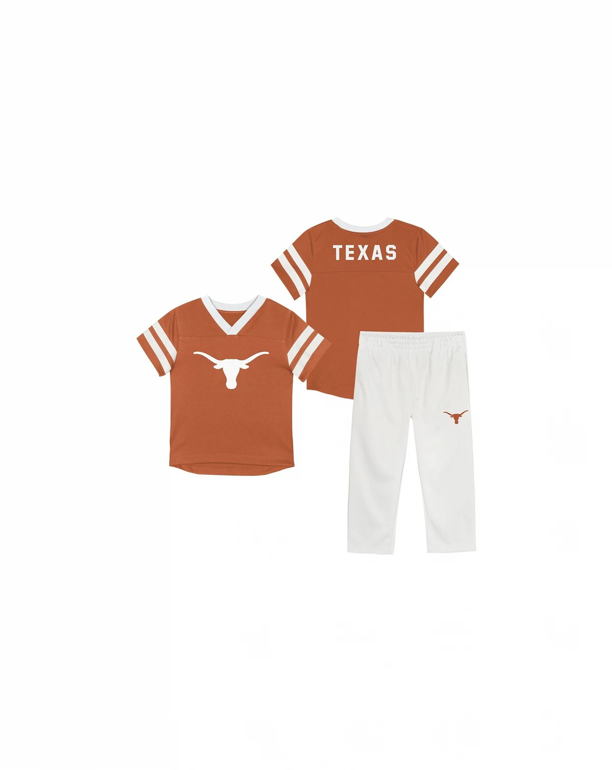 Toddler 2-Piece Orange/Black Texas Longhorns Red Zone Top and Pants Set