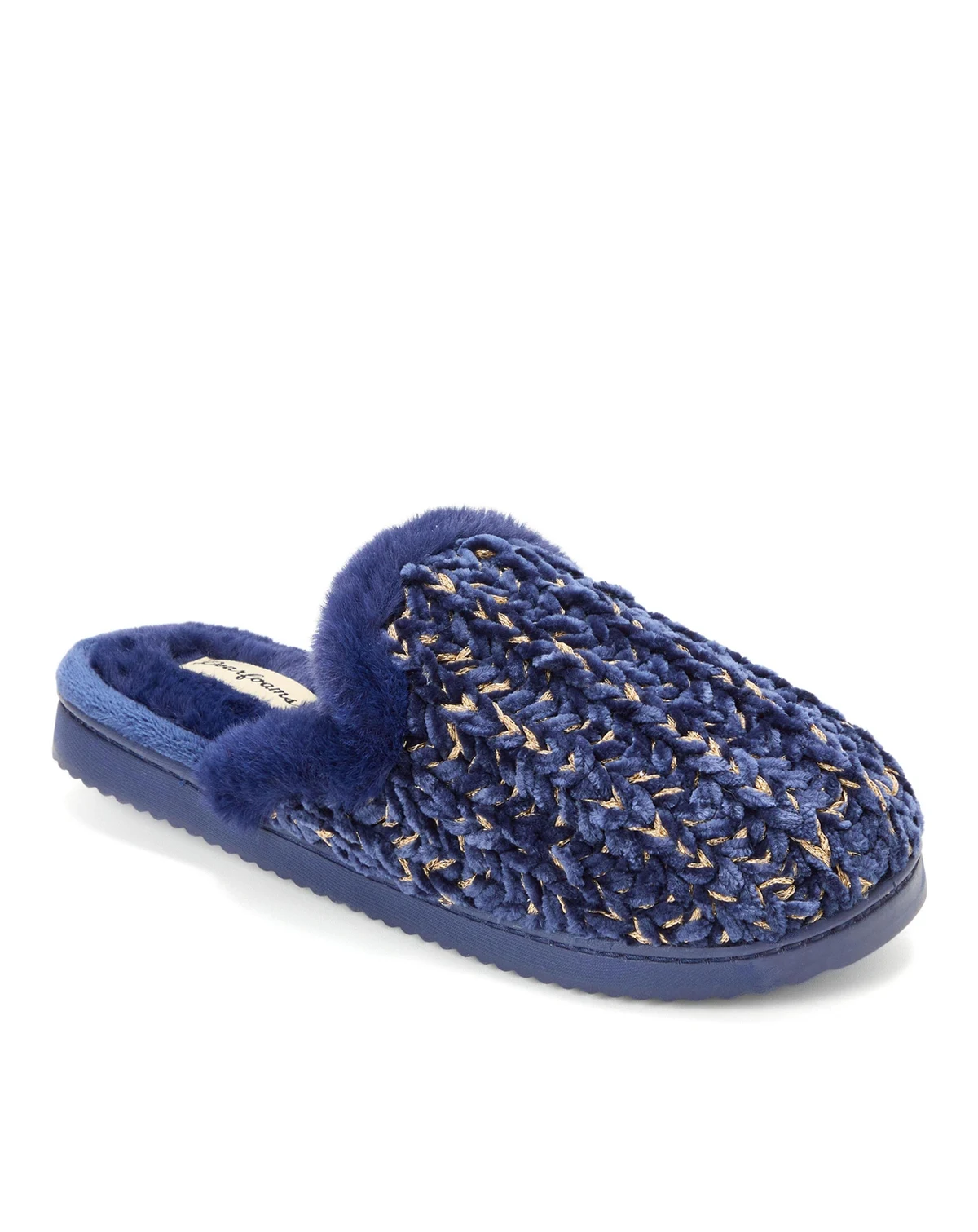 Women's Paris Chenille Shaped Tab Scuff Slipper