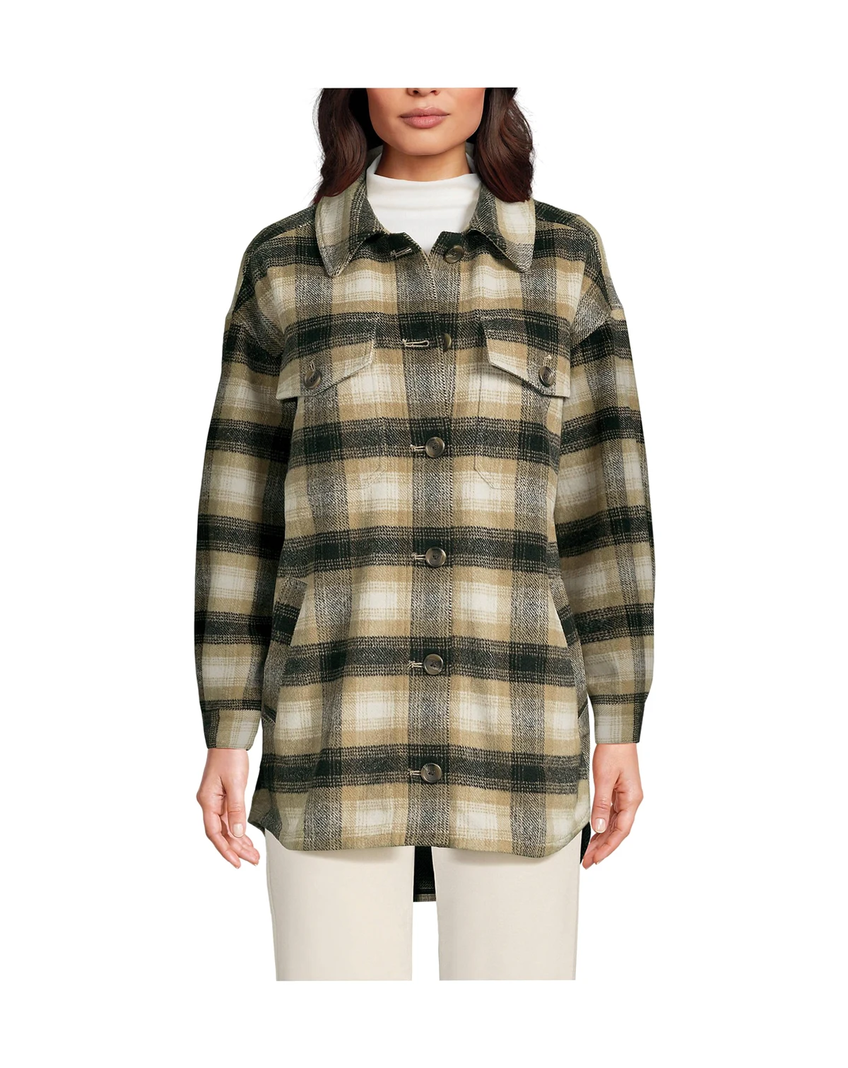 Women's Menswear Shirt Jacket
