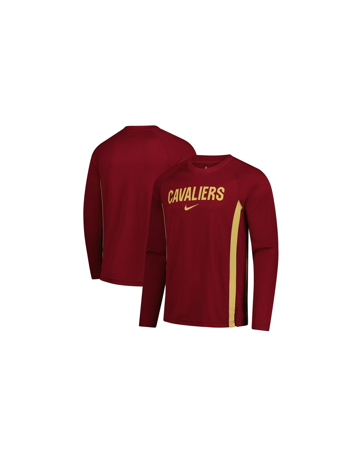 Men's Wine Cleveland Cavaliers 2025/26 Authentic Pre-Game Legend Dri-FIT Long Sleeve Shooting Shirt