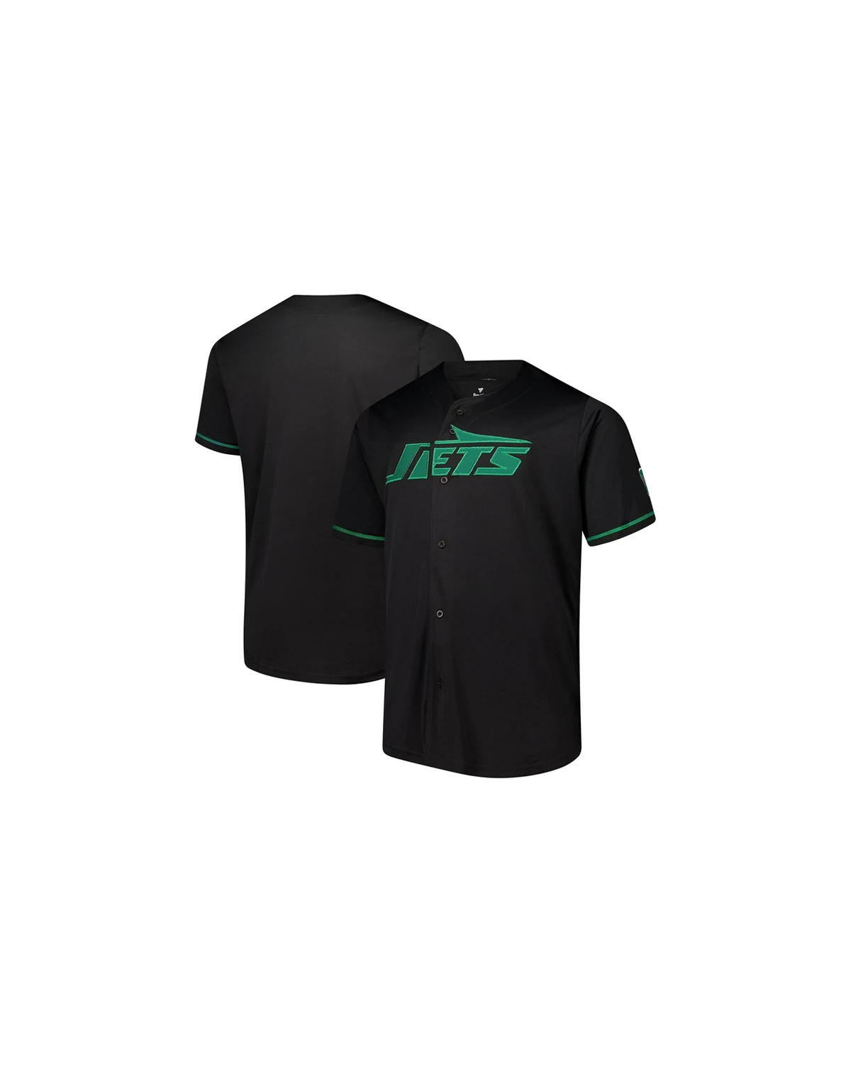 Men's Black New York Jets Pop Full-Button Shirt