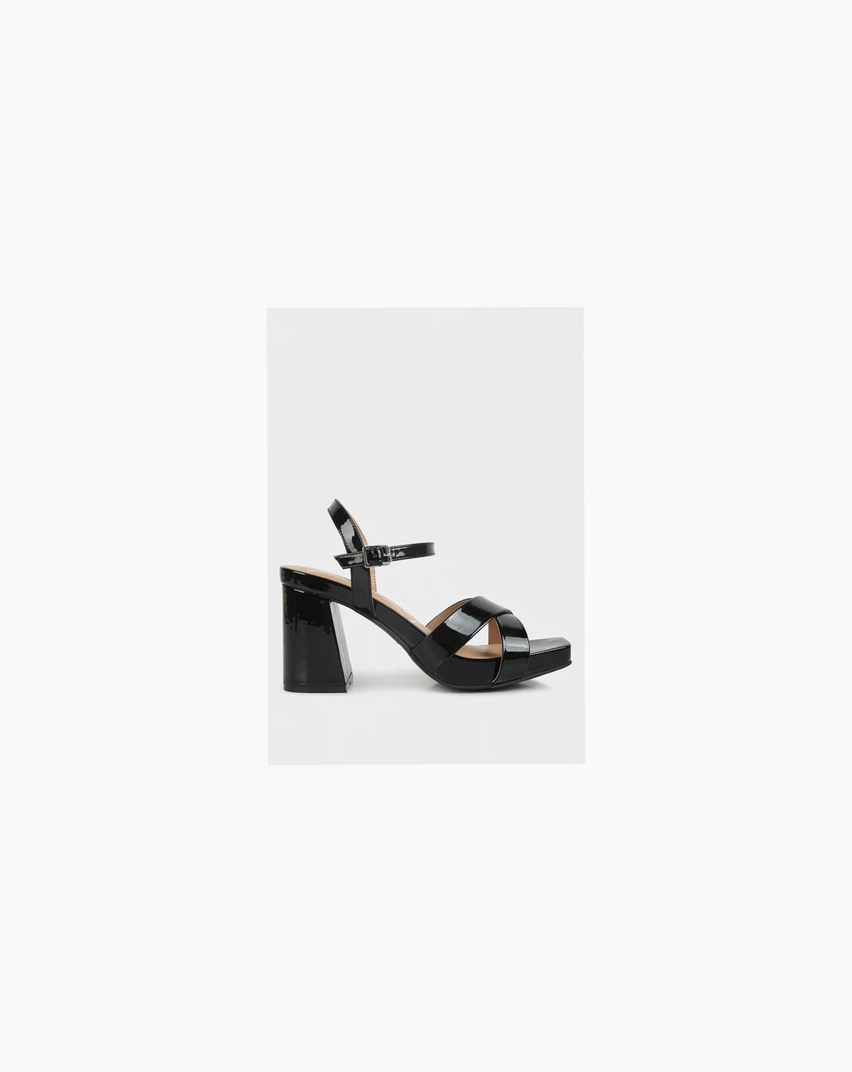 Womens Baxter Criss Cross Block Sandals