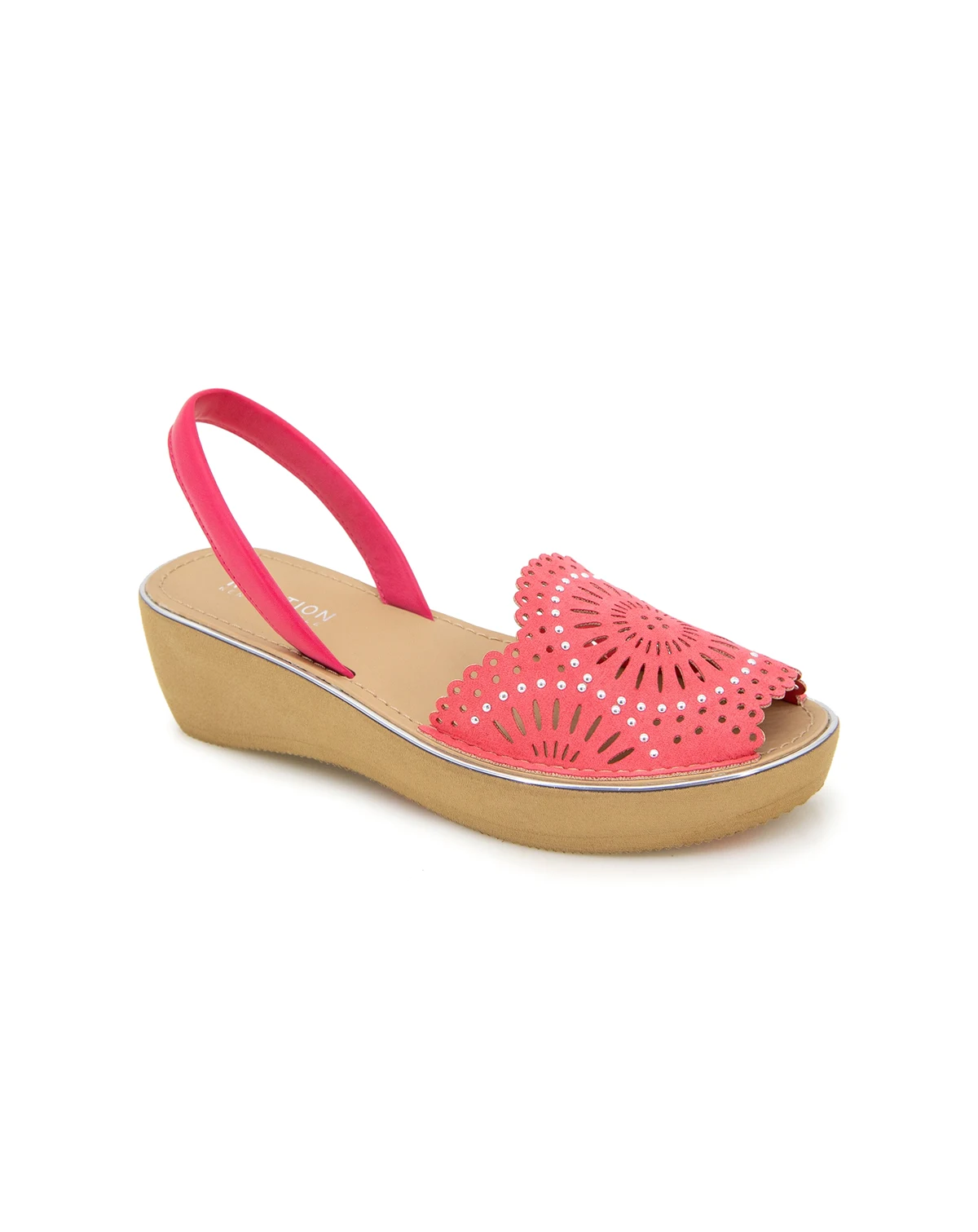 Women's Fine Glass Laser Wedge Sandals