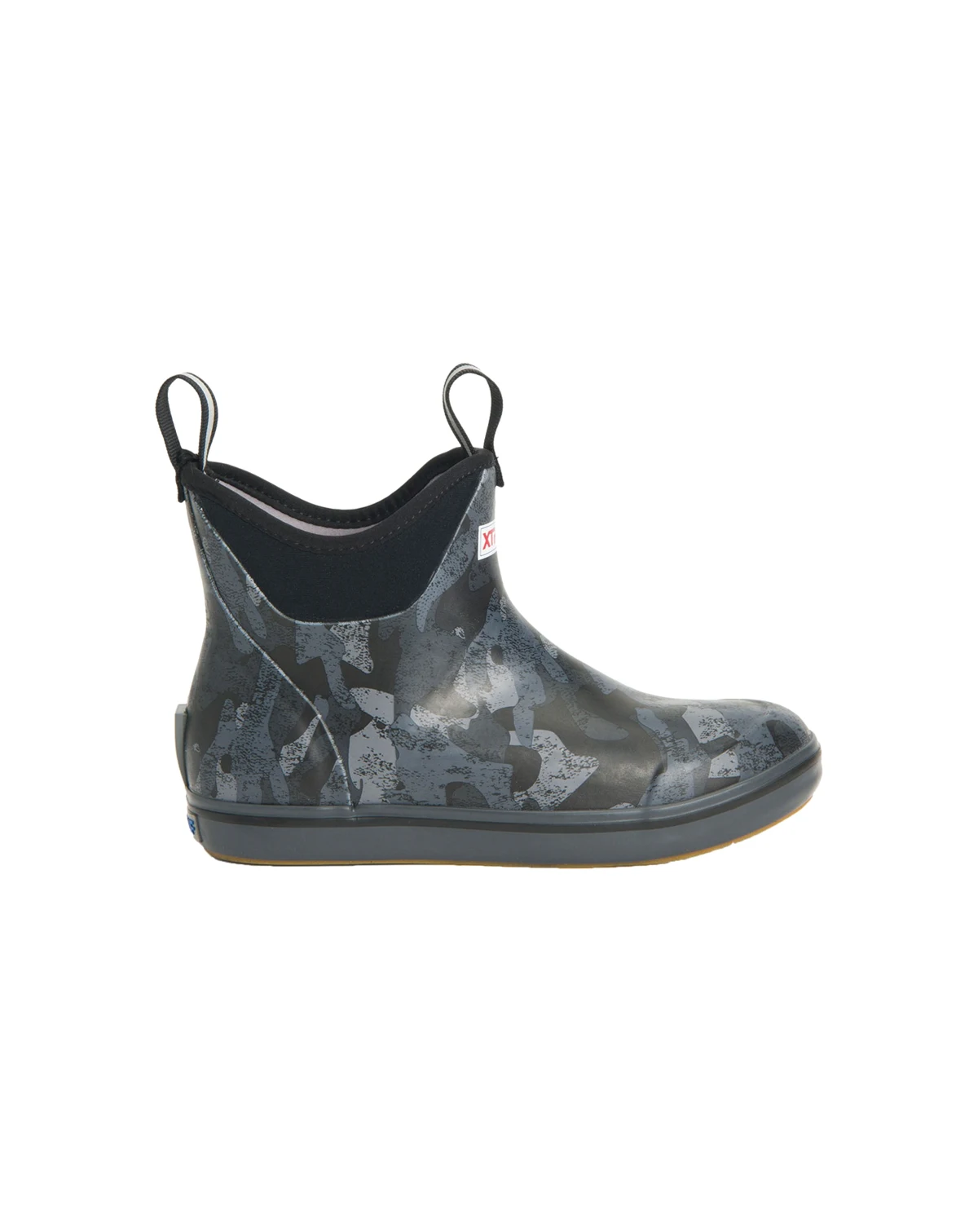 Women's Black Camo Ankle Deck Boot