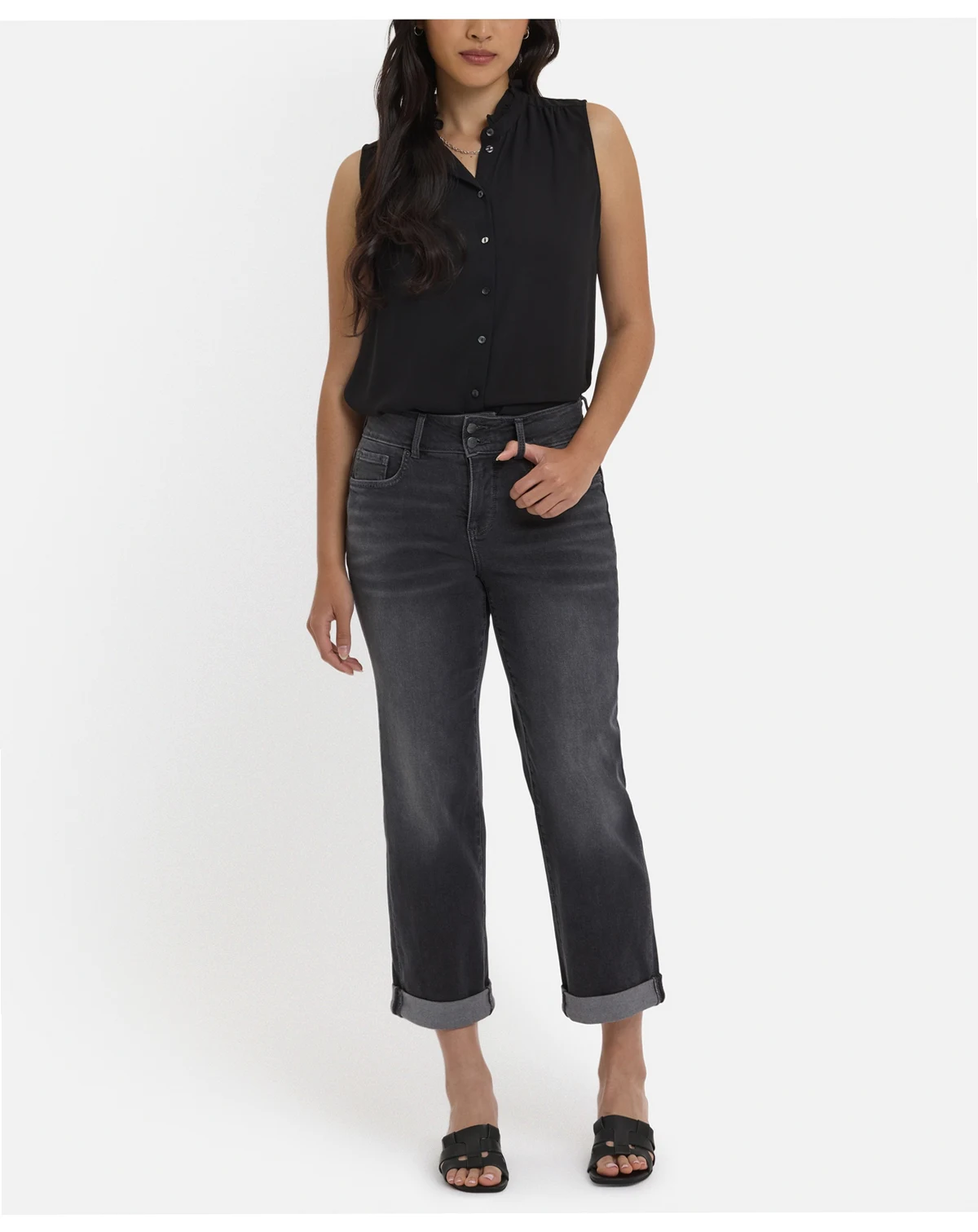 Women's Bailey Relaxed Straight Crop Jeans