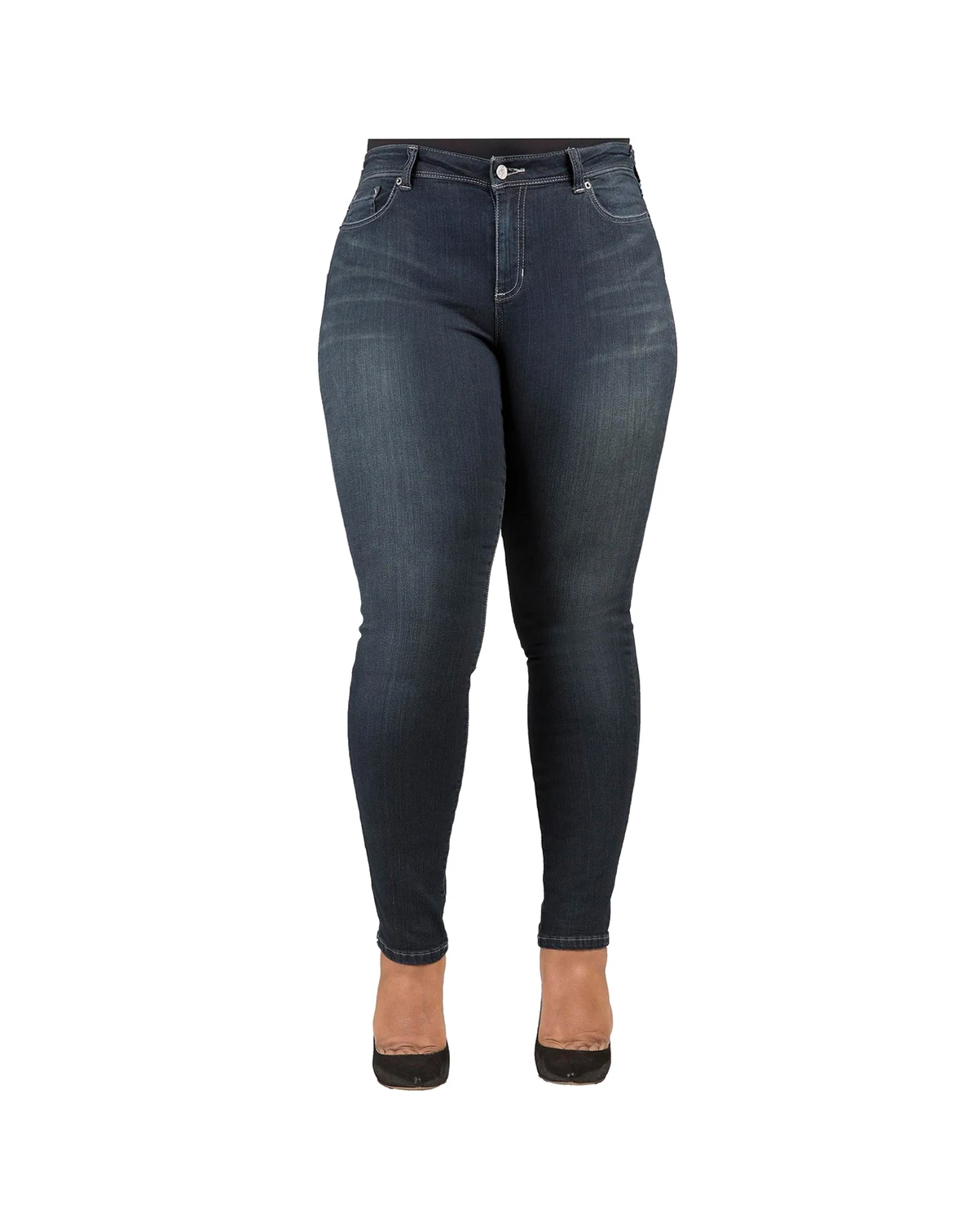 Plus Size Tall Curvy-Fit Vintage Stretch Denim Skinny Jeans