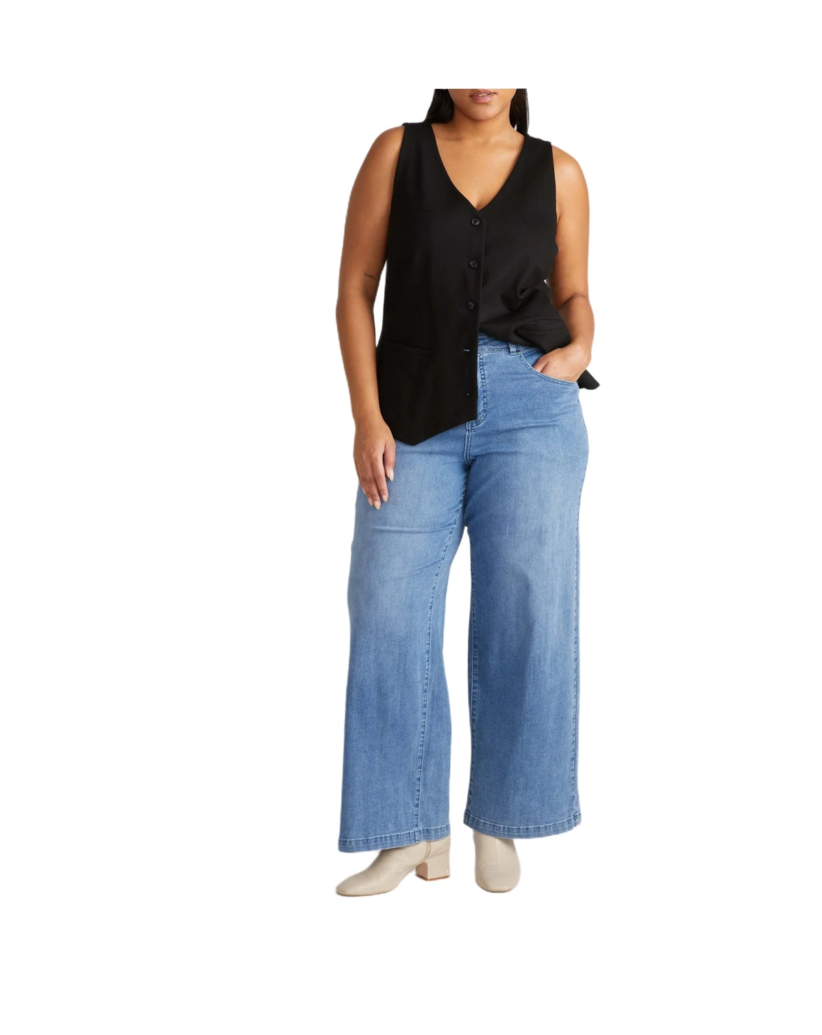 Women's Plus Size Comfort Denim Trouser Jeans