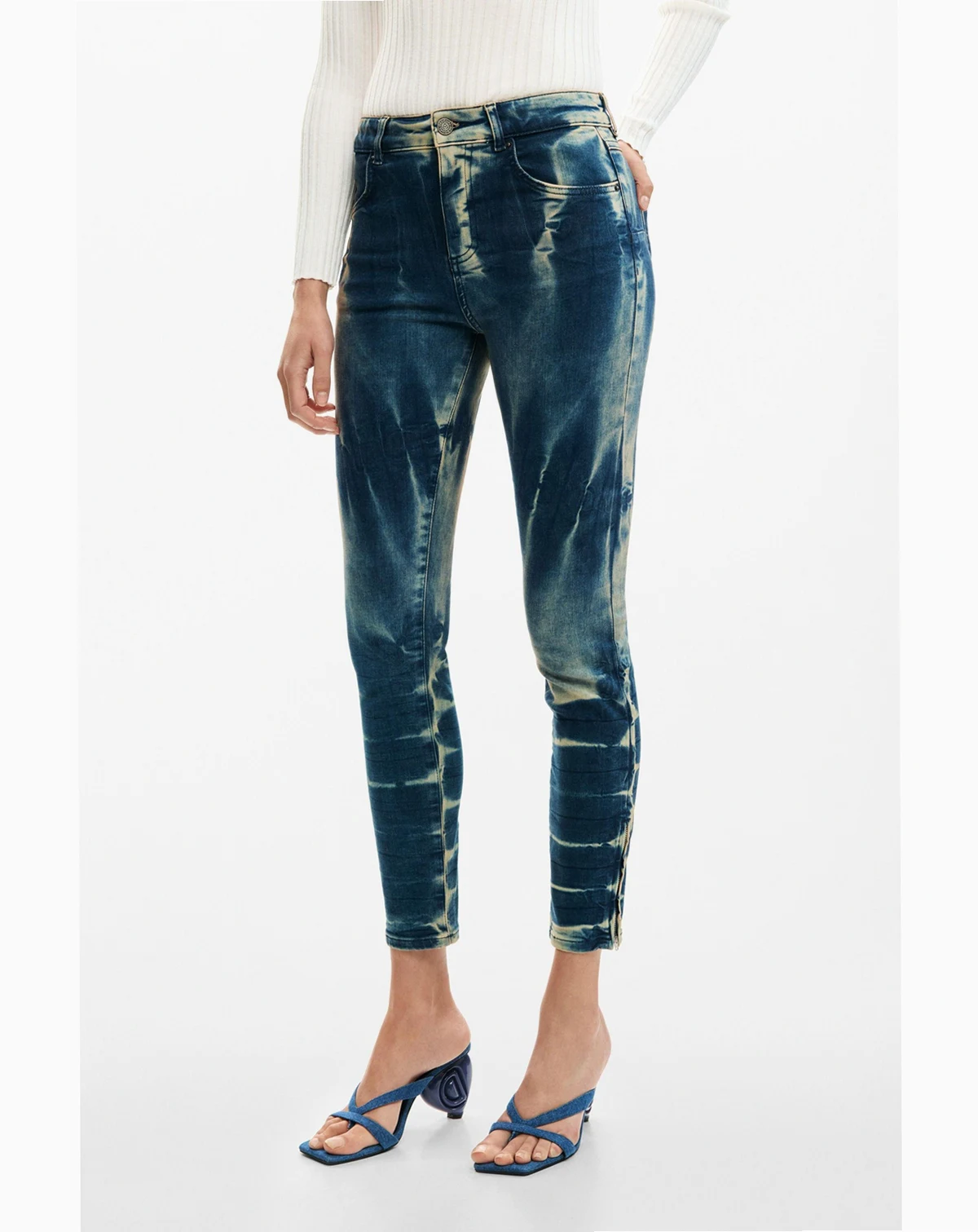 Women's Tie-dye denim pants