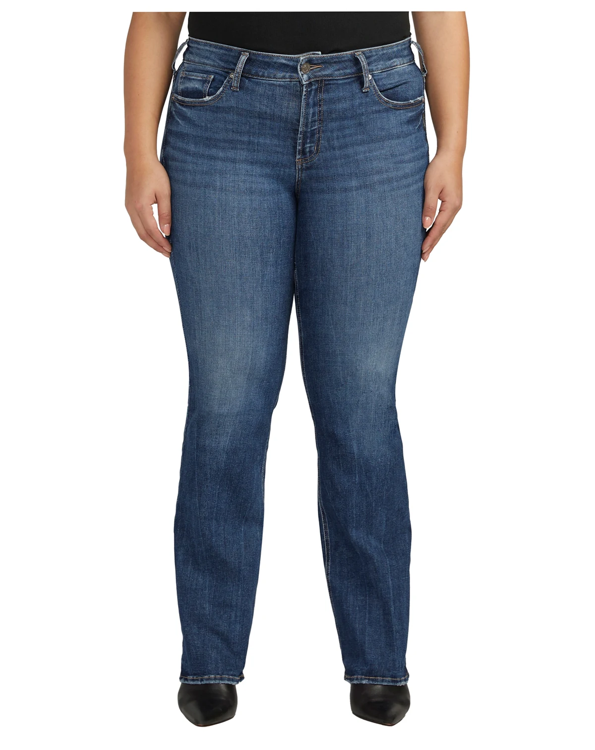 Plus Size Suki Mid Rise Slim Bootcut Jeans