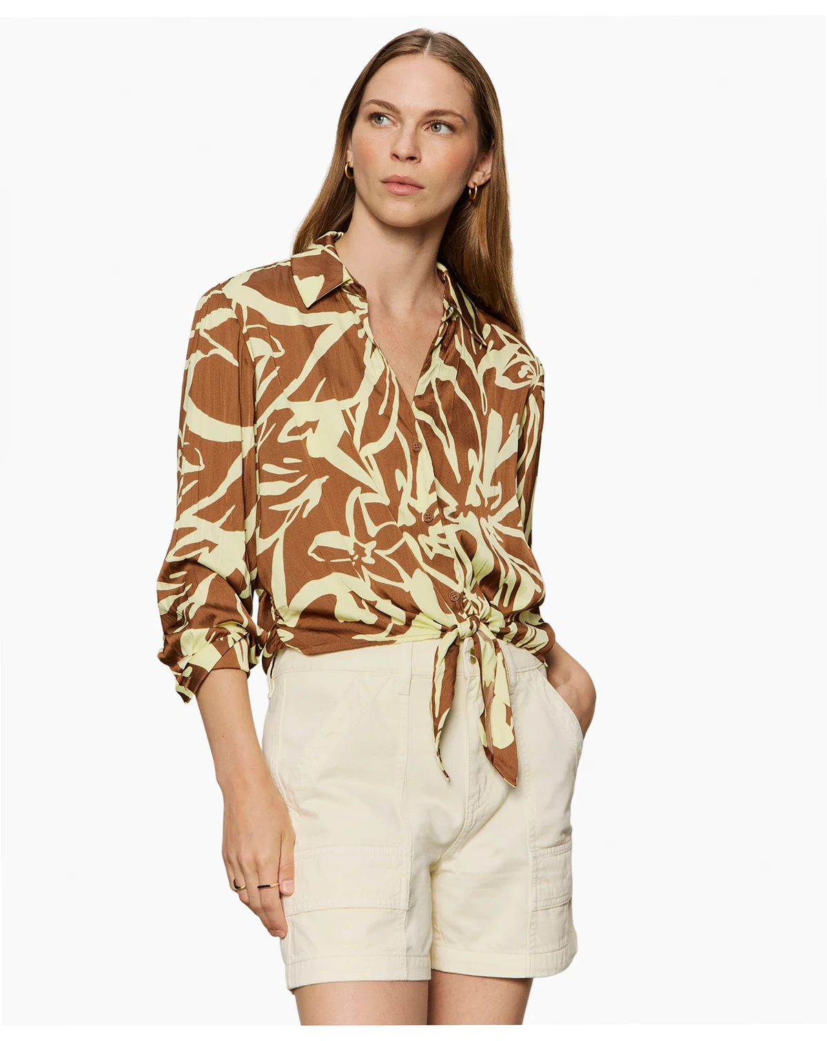 Women's Lover Printed Tie Shirt