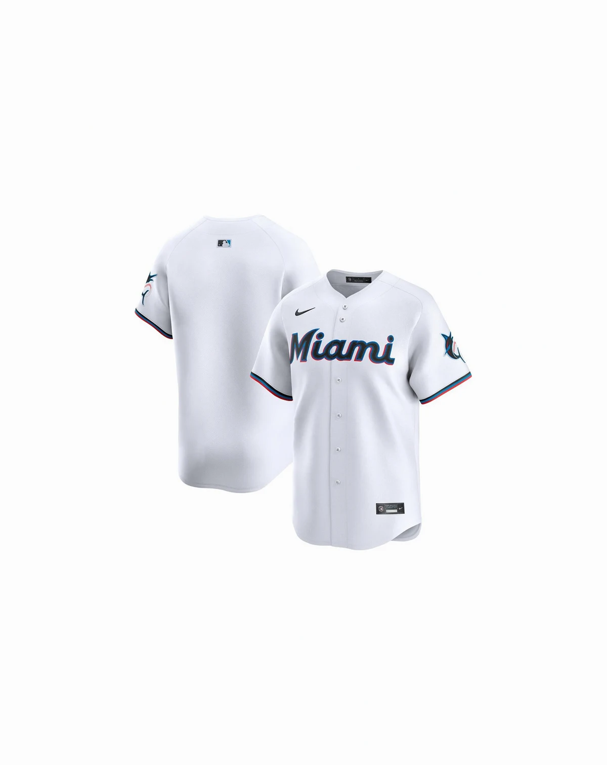 Men's White Miami Marlins Home Limited Jersey
