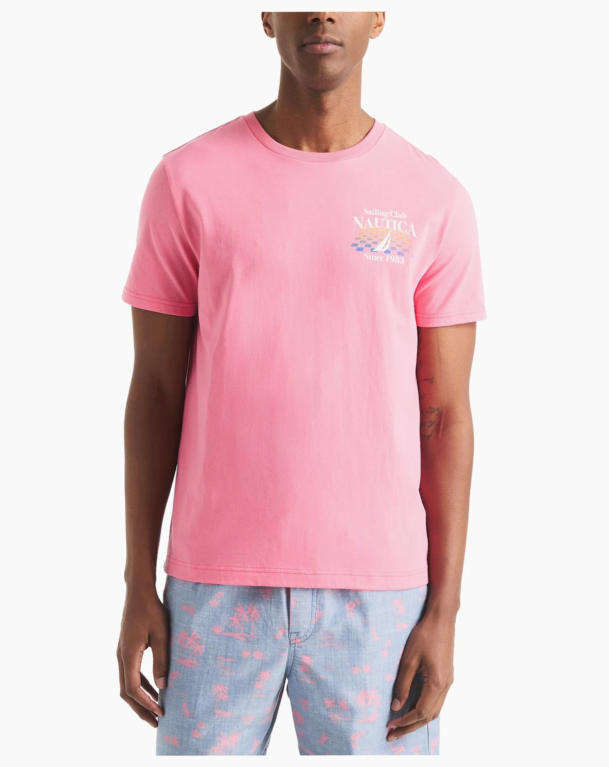 Men's Sailing Club Classic-Fit Graphic T-Shirt