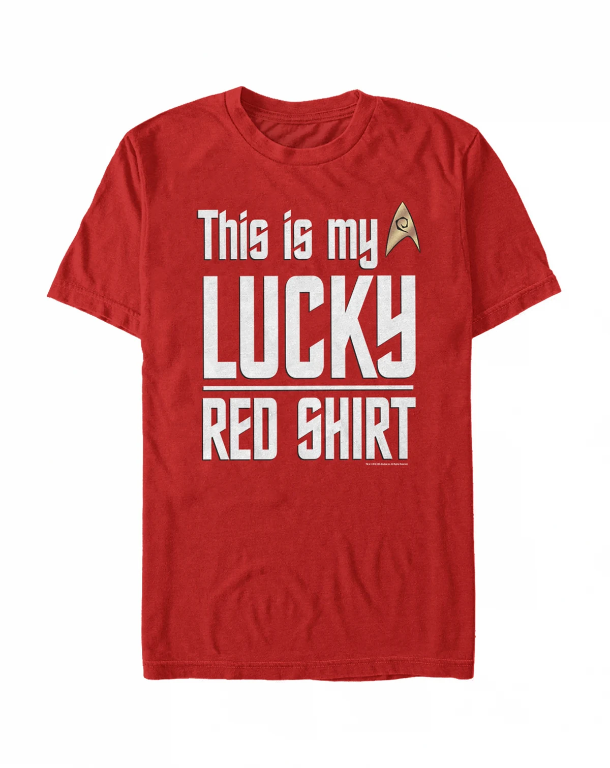 Star Trek Men's The Original Series Lucky Red Shirt Short Sleeve T-Shirt