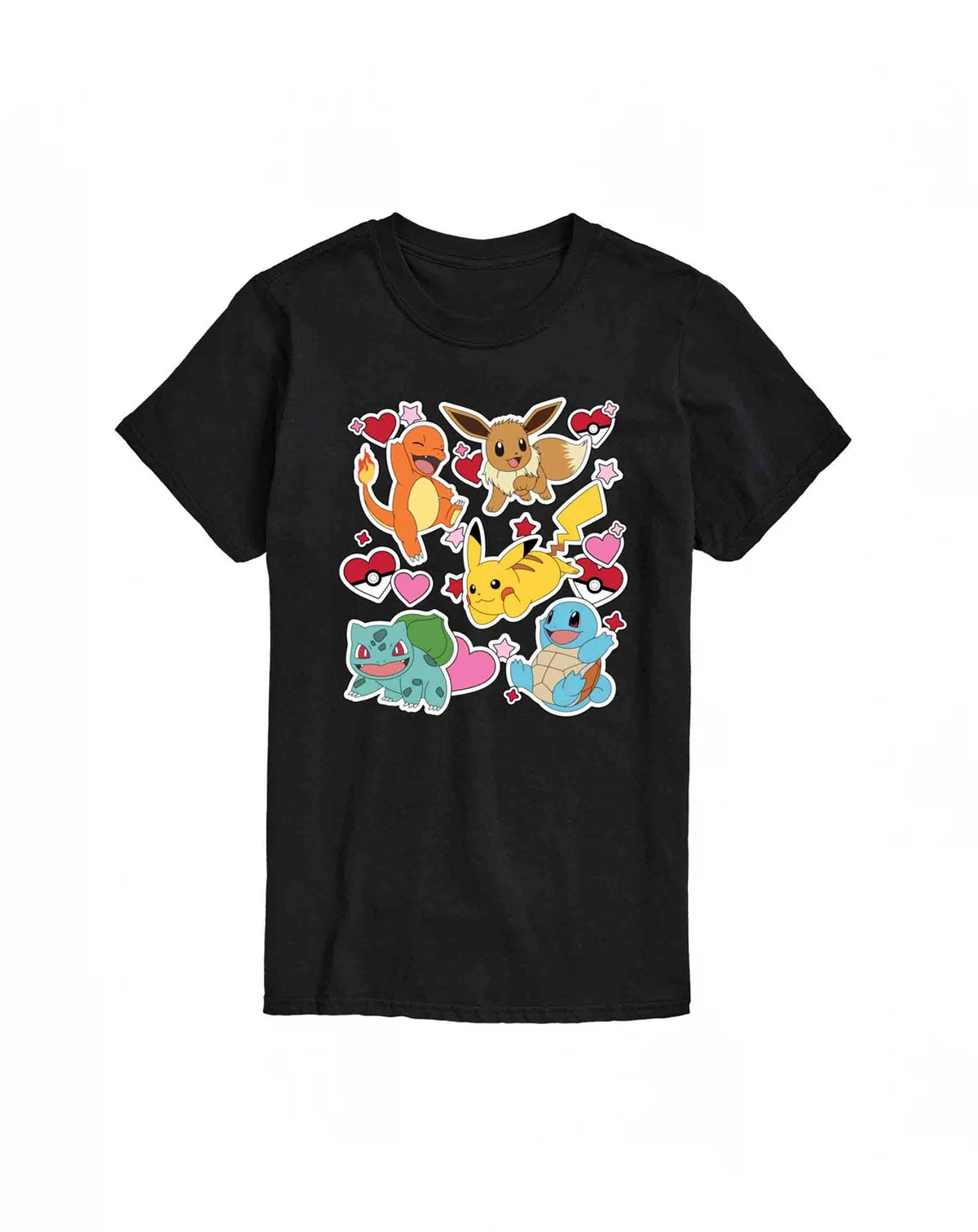 Men's Pokemon Valentine's Day Short Sleeve T-Shirt