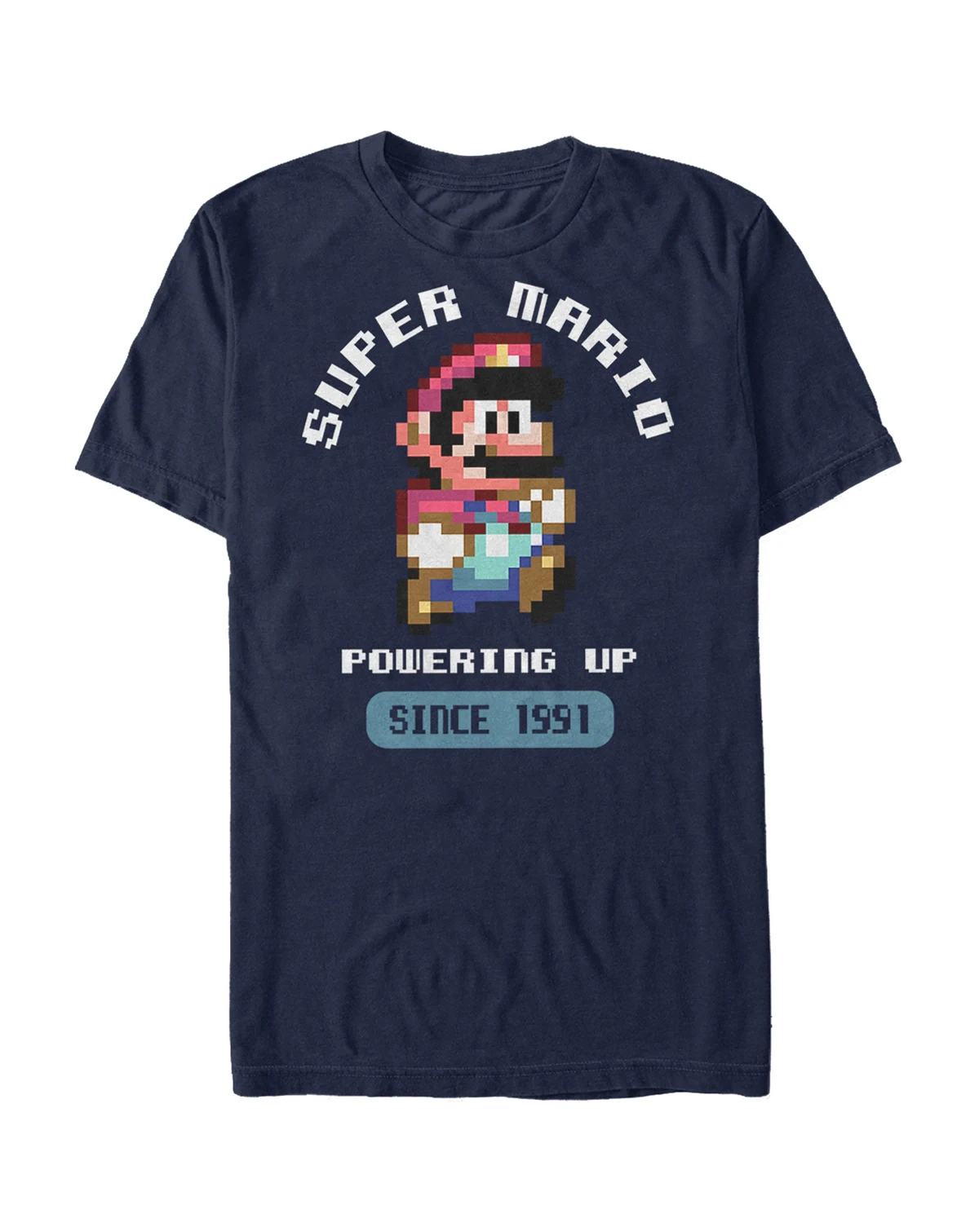 Nintendo Men's Super Mario Powering Up Since 1991 Short Sleeve T-Shirt