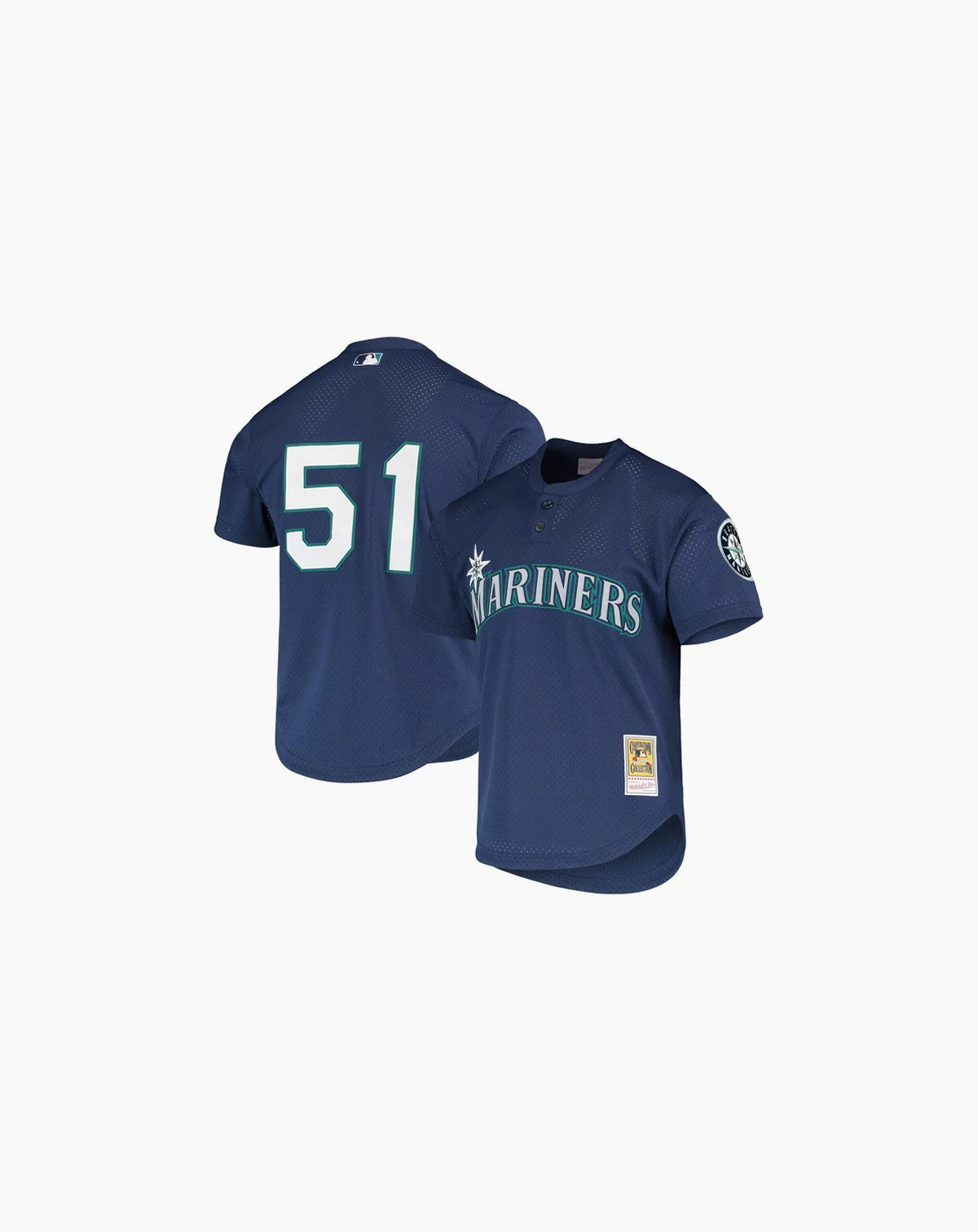 Men's Ichiro Suzuki Royal Seattle Mariners Cooperstown Collection Mesh Batting Practice Jersey