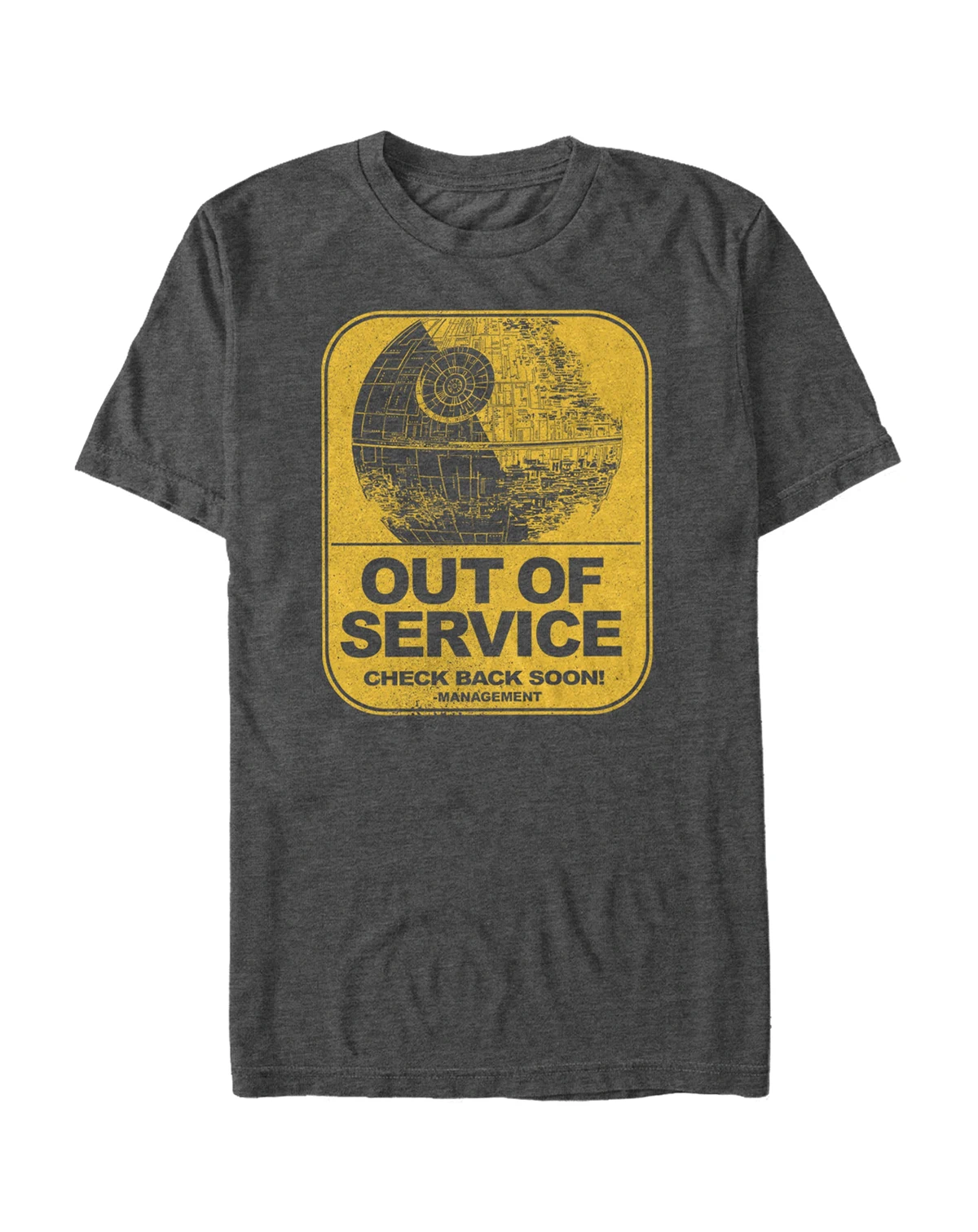 Star Wars Men's Classic Death Star Out of Service Short Sleeve T-Shirt