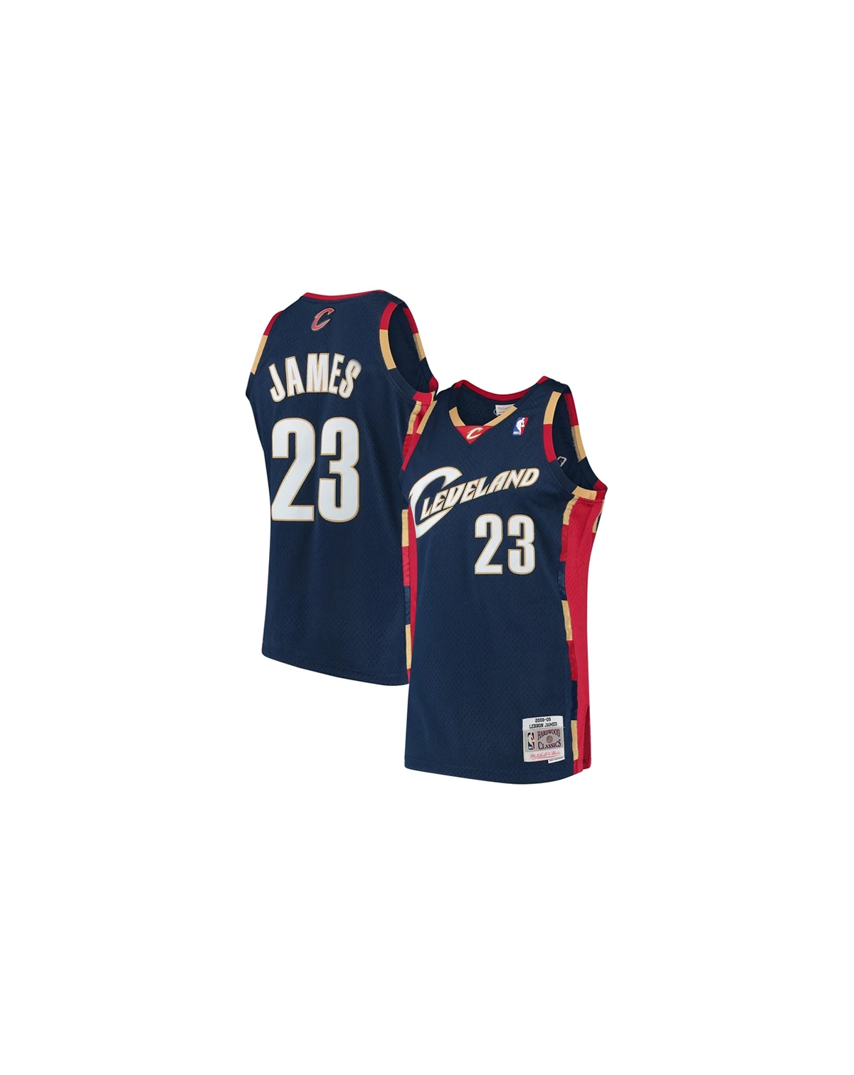 Men's LeBron James Navy Cleveland Cavaliers Hardwood Classics Swingman Jersey