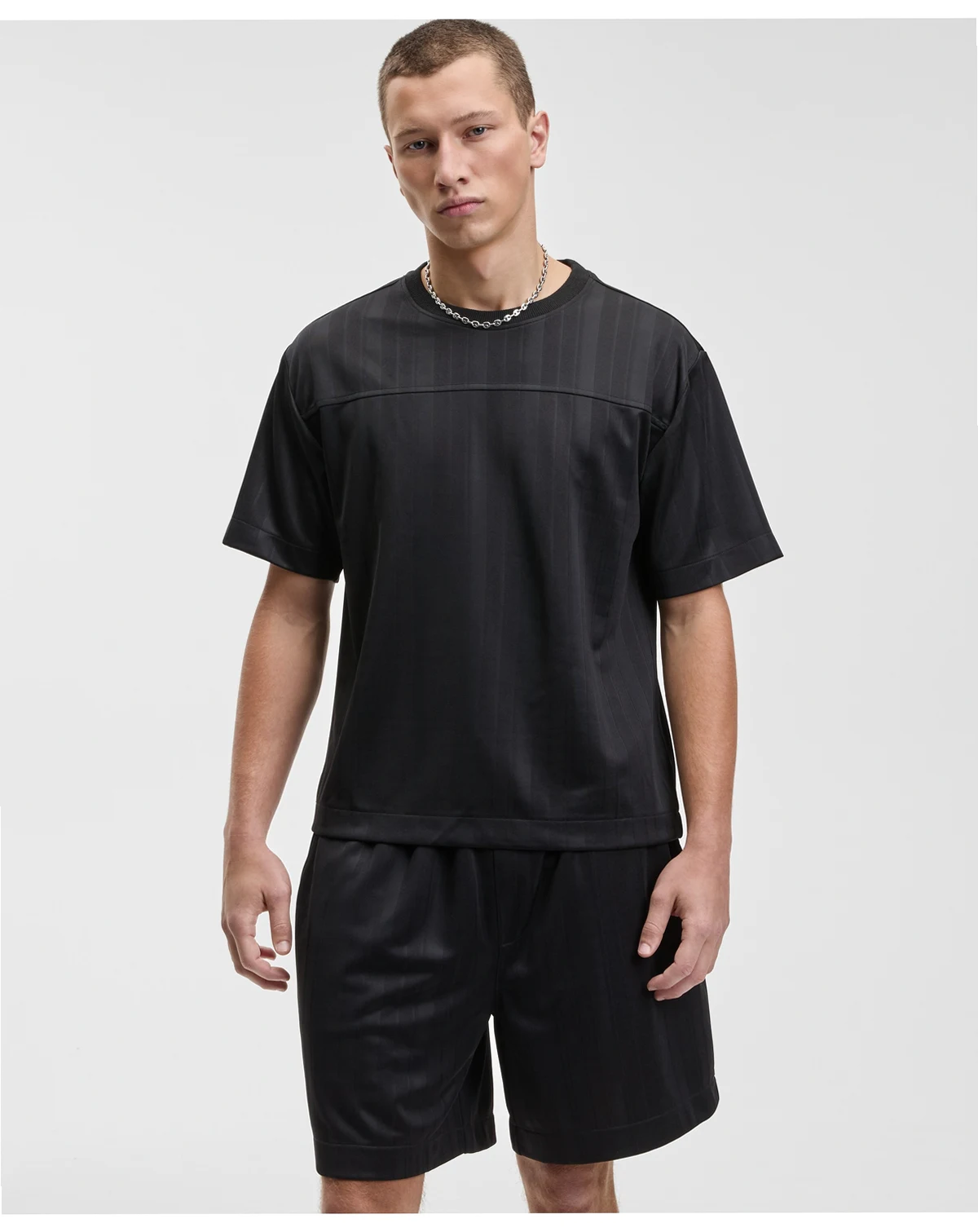 Men's Relaxed Fit Short Sleeve Tonal Striped Crewneck T-Shirt, Macy's Exclusive